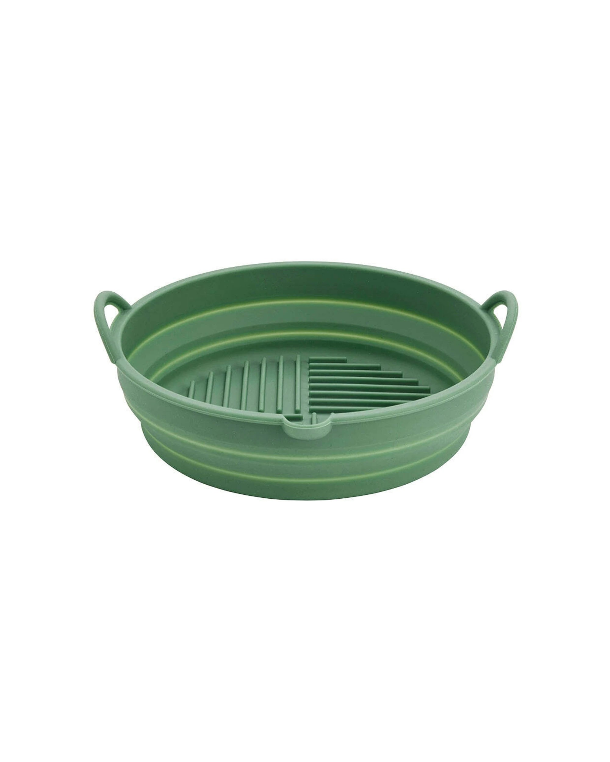 1 Wiltshire Air Fryer Reusable Round Silicone Baking Pan Liner Tray 19x7cm - Natural, 1 of 3