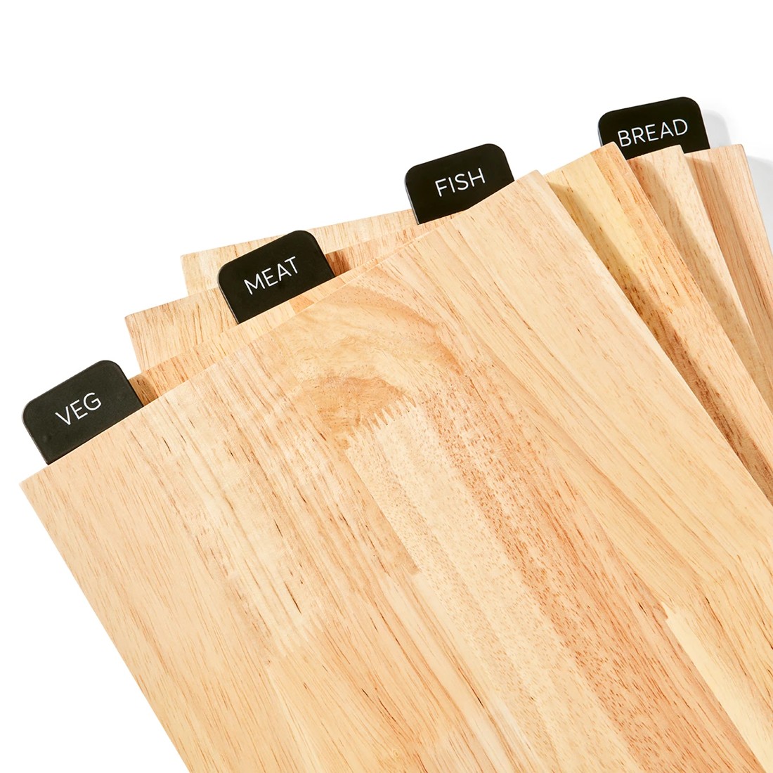 5 Set of 4 Wood Cutting Boards with Stand, 5 of 10