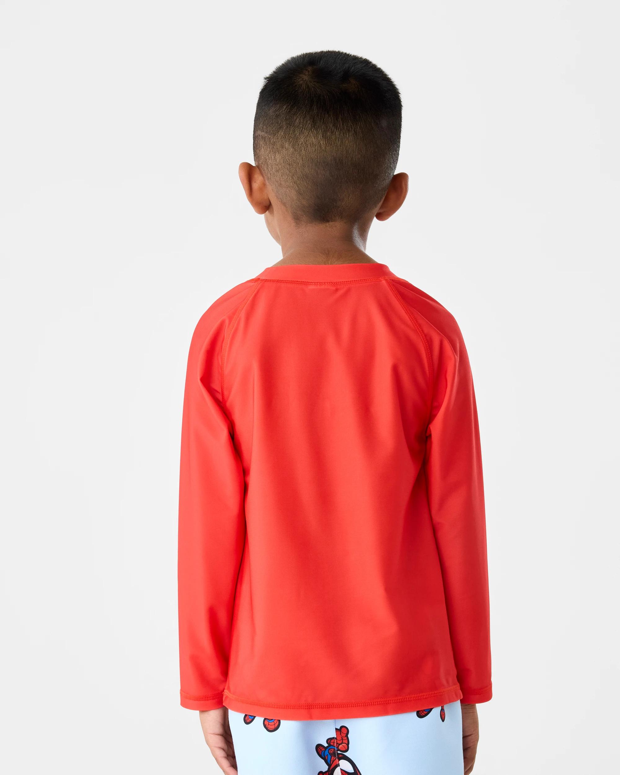 2 Spider-Man License Long Sleeve Rash Vest Spiderman, 2 of 6