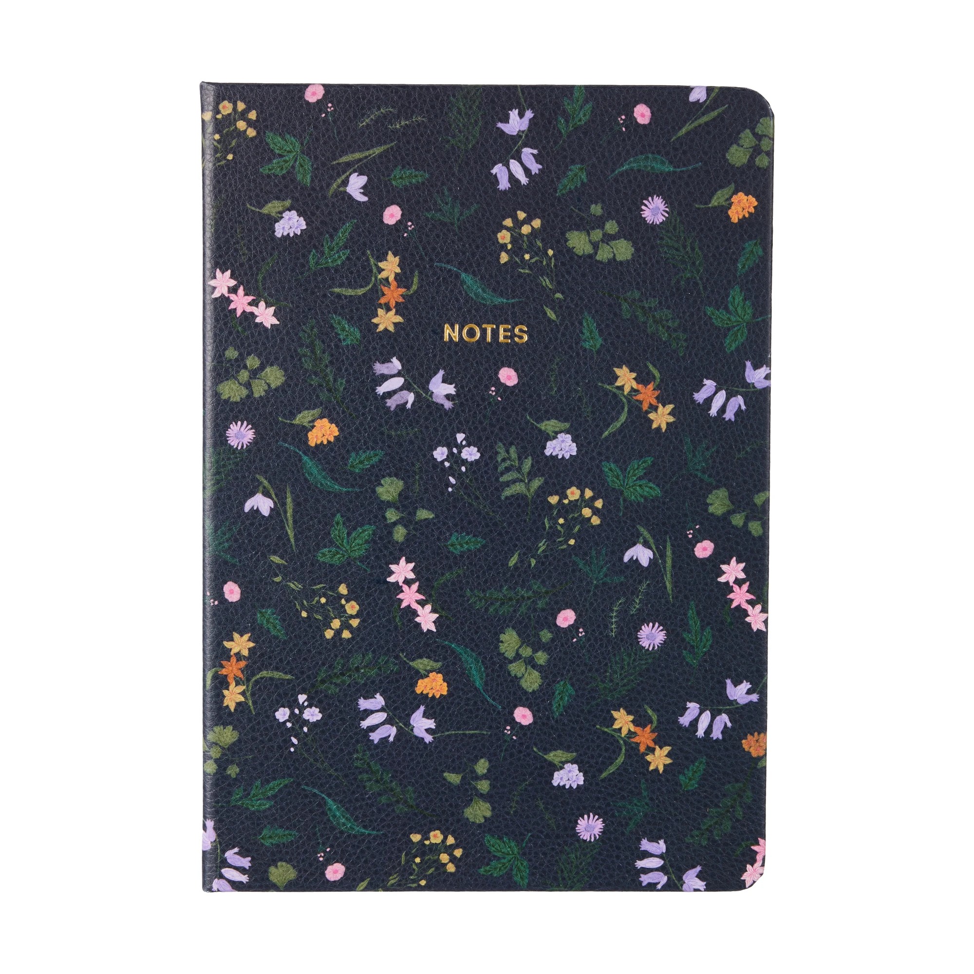 1 A5 Journal - Navy Flower, 1 of 6