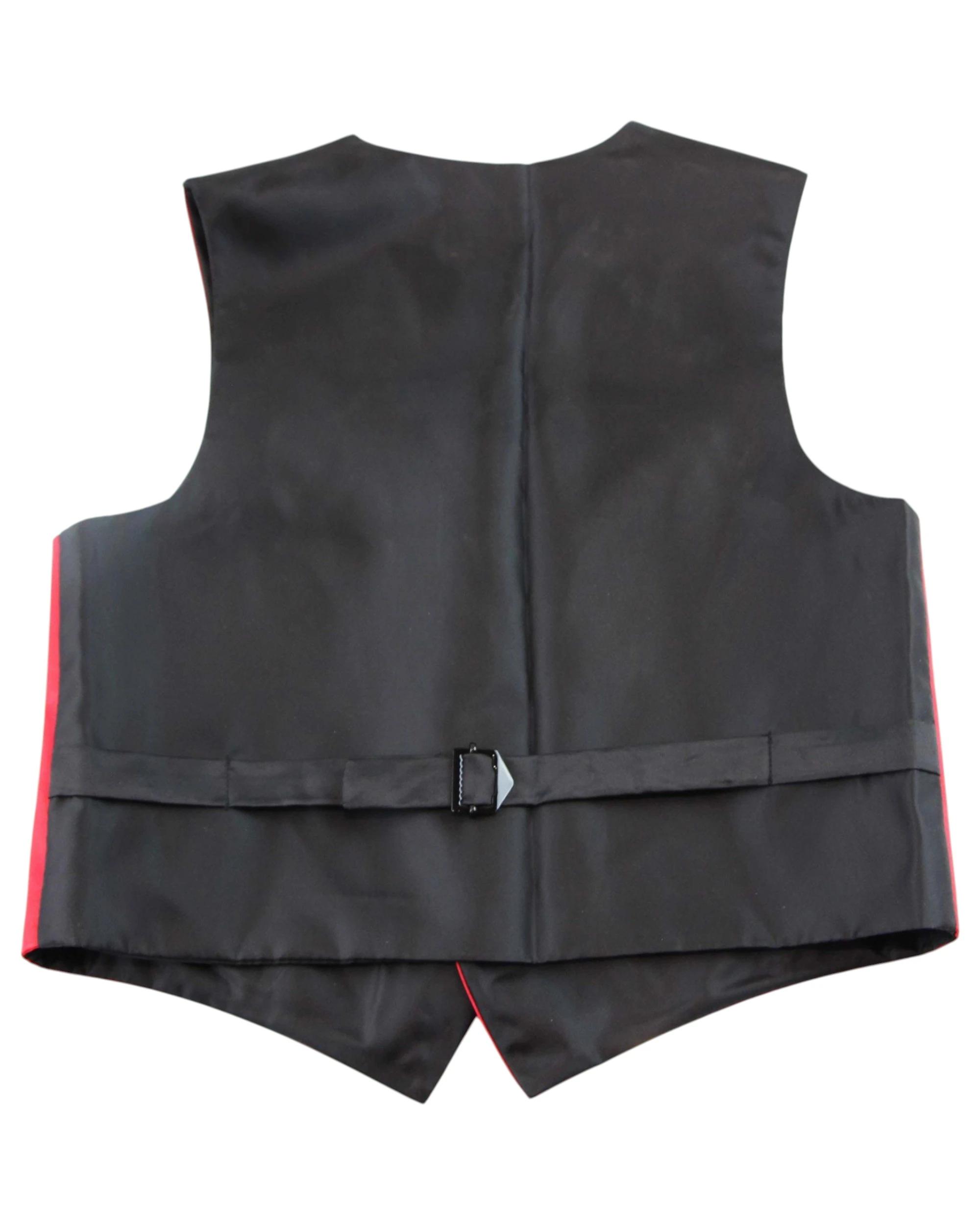 3 Zasel Boys Junior Vest Adjustable Waistcoat RED, 3 of 3