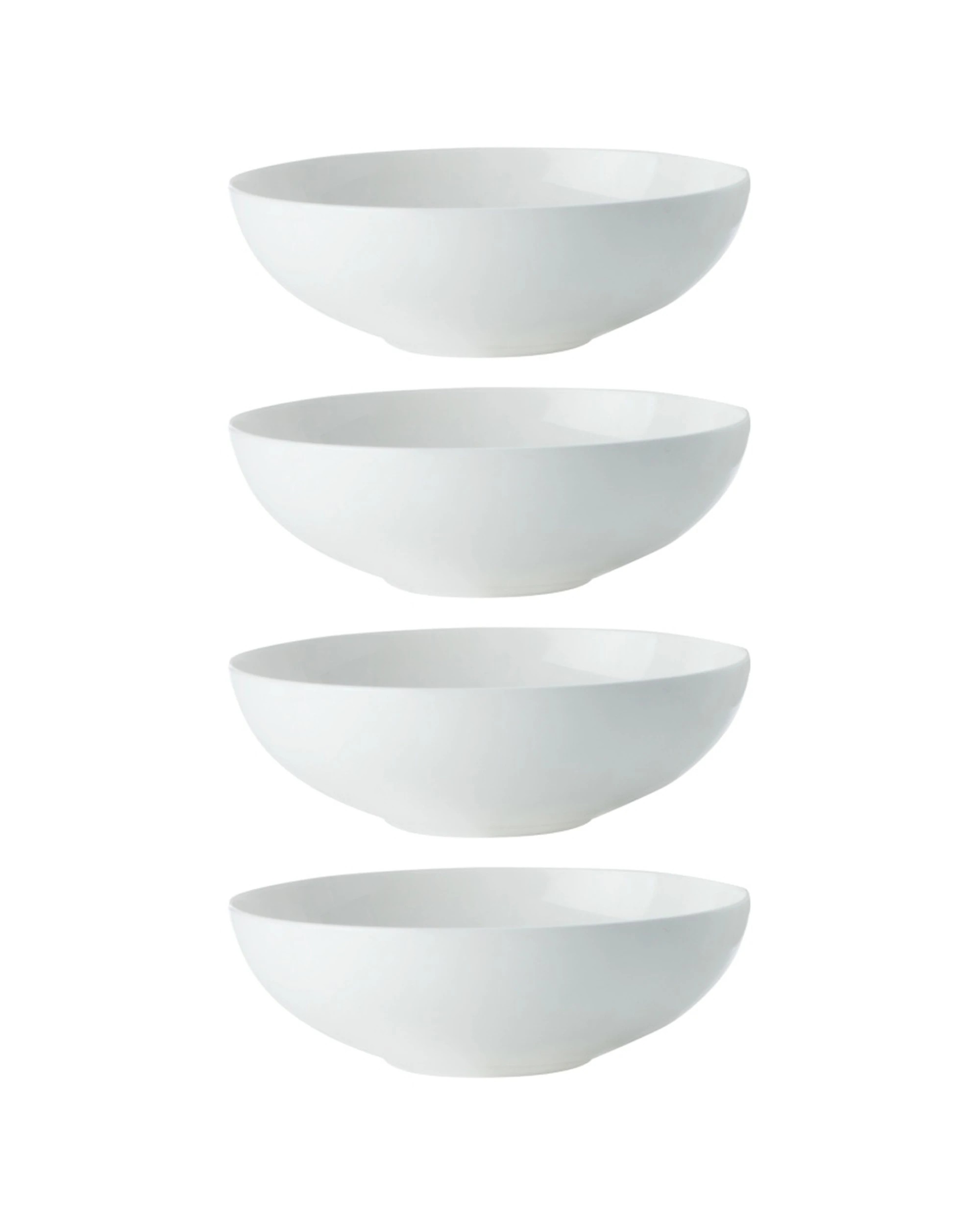 1 Maxwell & Williams 4x Cashmere 19cm Classic Coupe Bowl Fine Bone China Dinnerware Set - White, 1 of 2