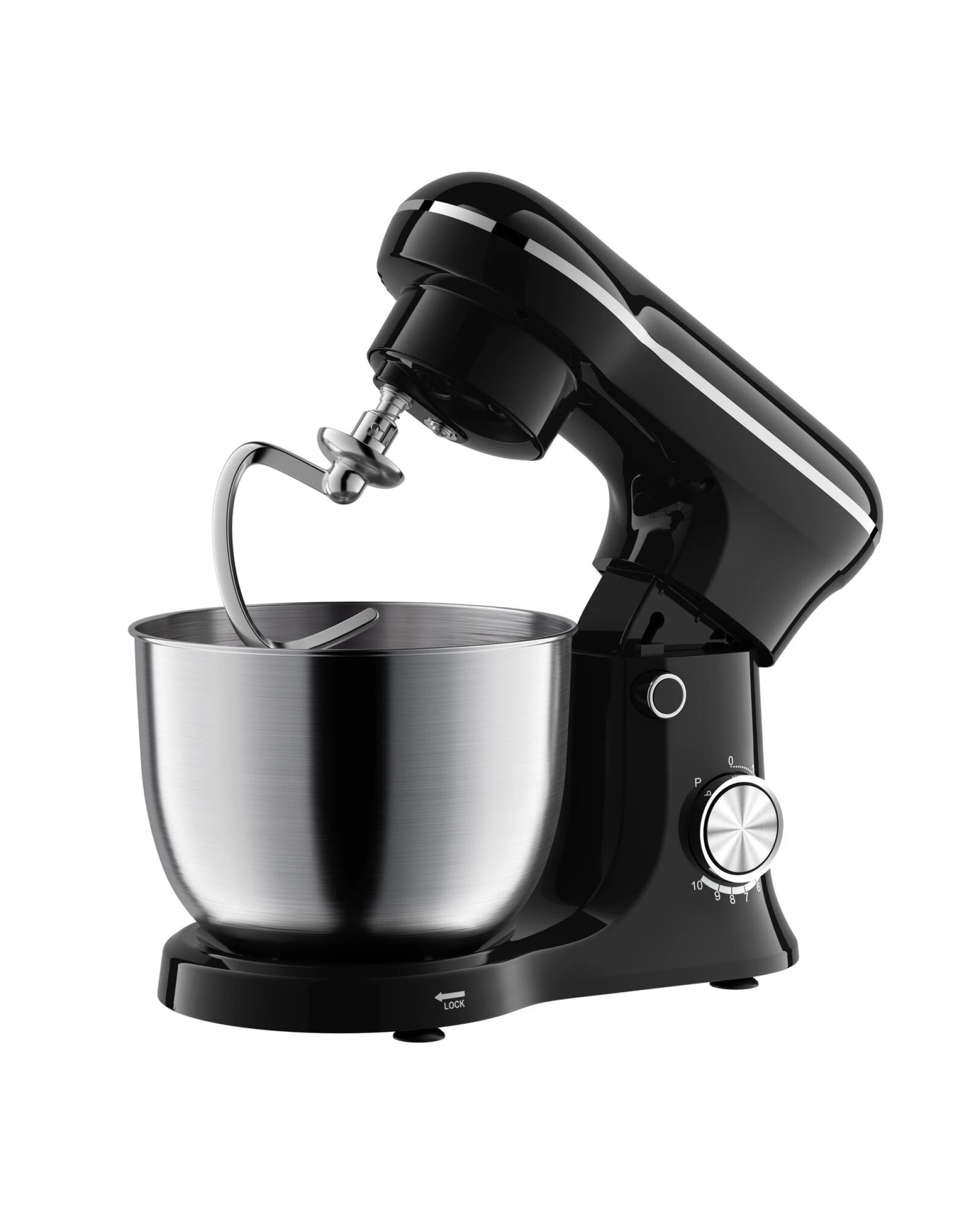 5 Healthy Choice Electric 400w Mix Master 5l Stand Mixer W/bowl/whisk/beater - Black, 5 of 6