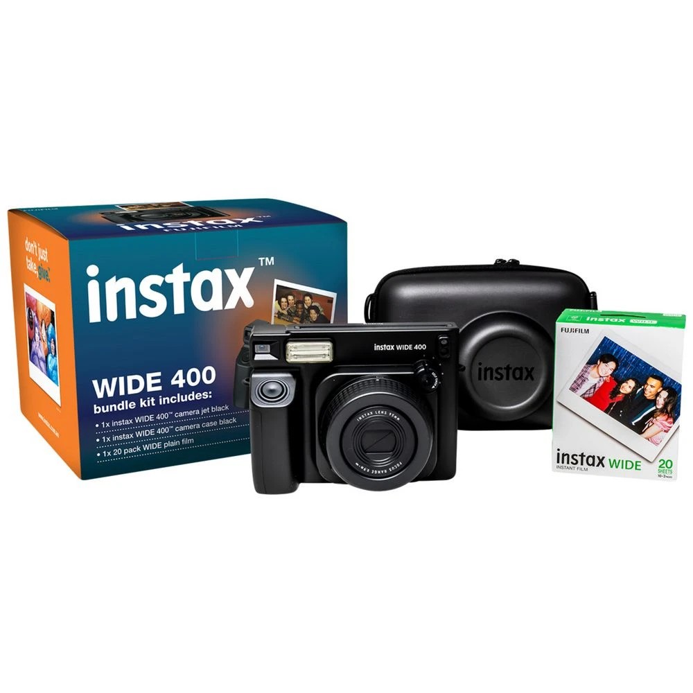 2 FujiFilm INSTAX WIDE 400 Instant Camera Bundle Black, 2 of 5