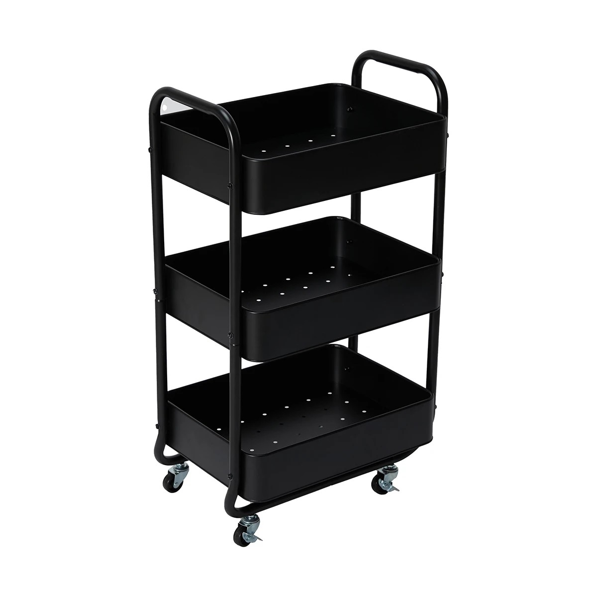 1 3 Tier Trolley - Black, 1 of 7