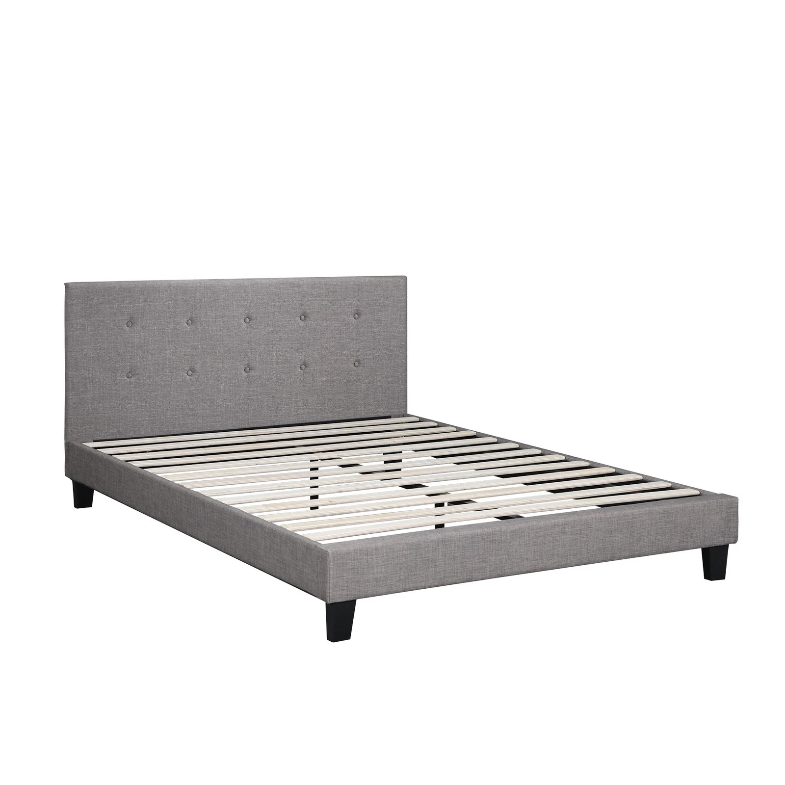 7 Oikiture Queen Bed Frame Bed Platform
 - Grey, 7 of 10