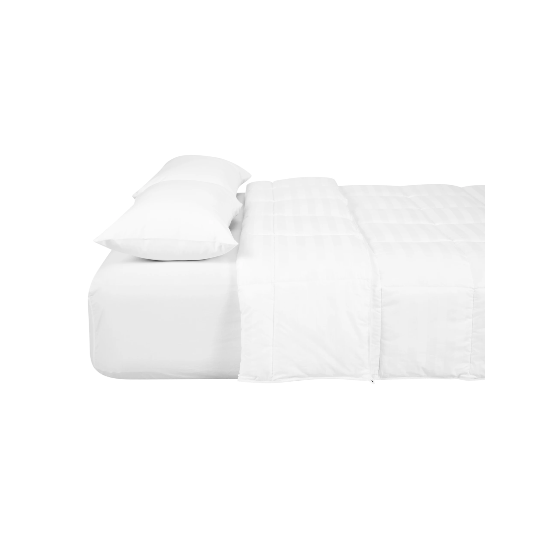 5 Memory Fibre Quilt - King Bed, White, 5 of 5