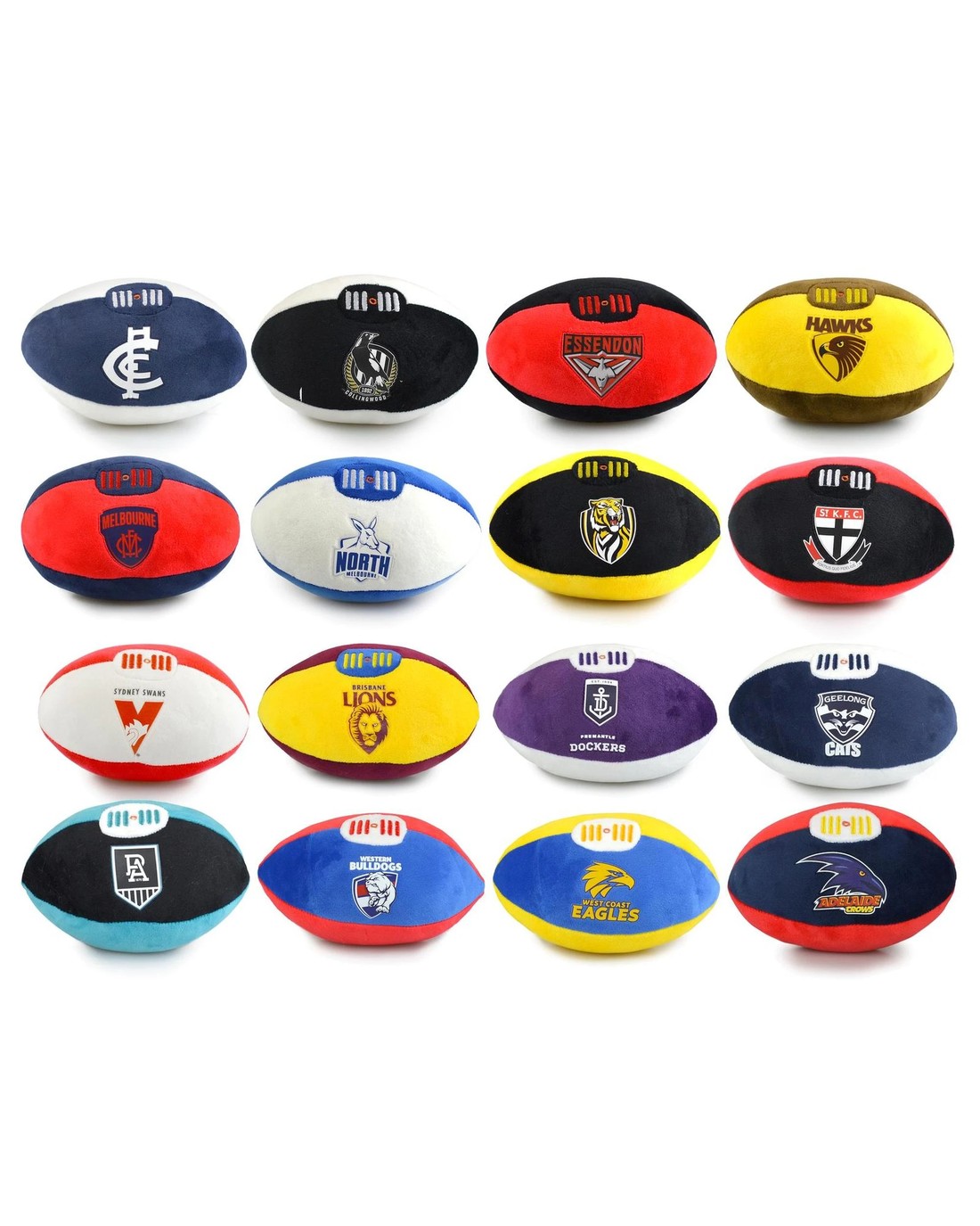 Korimco AFL Footy Brisbane Soft Stuffed Toy 18cm - Multi - Kmart