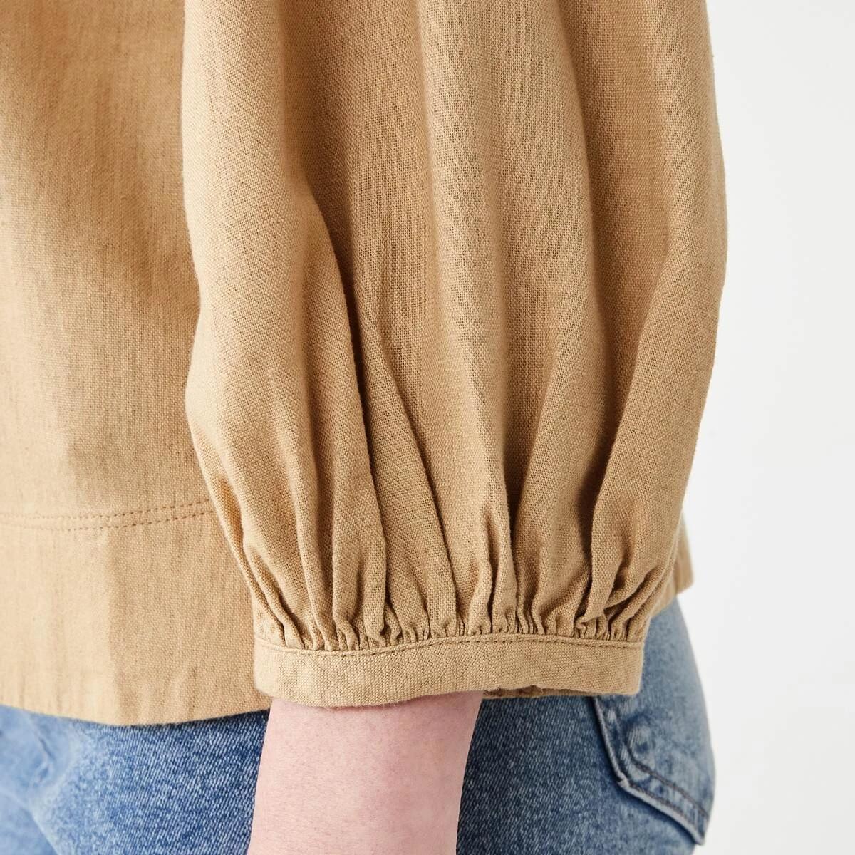 6 Long Sleeve Linen Blend Top LARK, 6 of 6