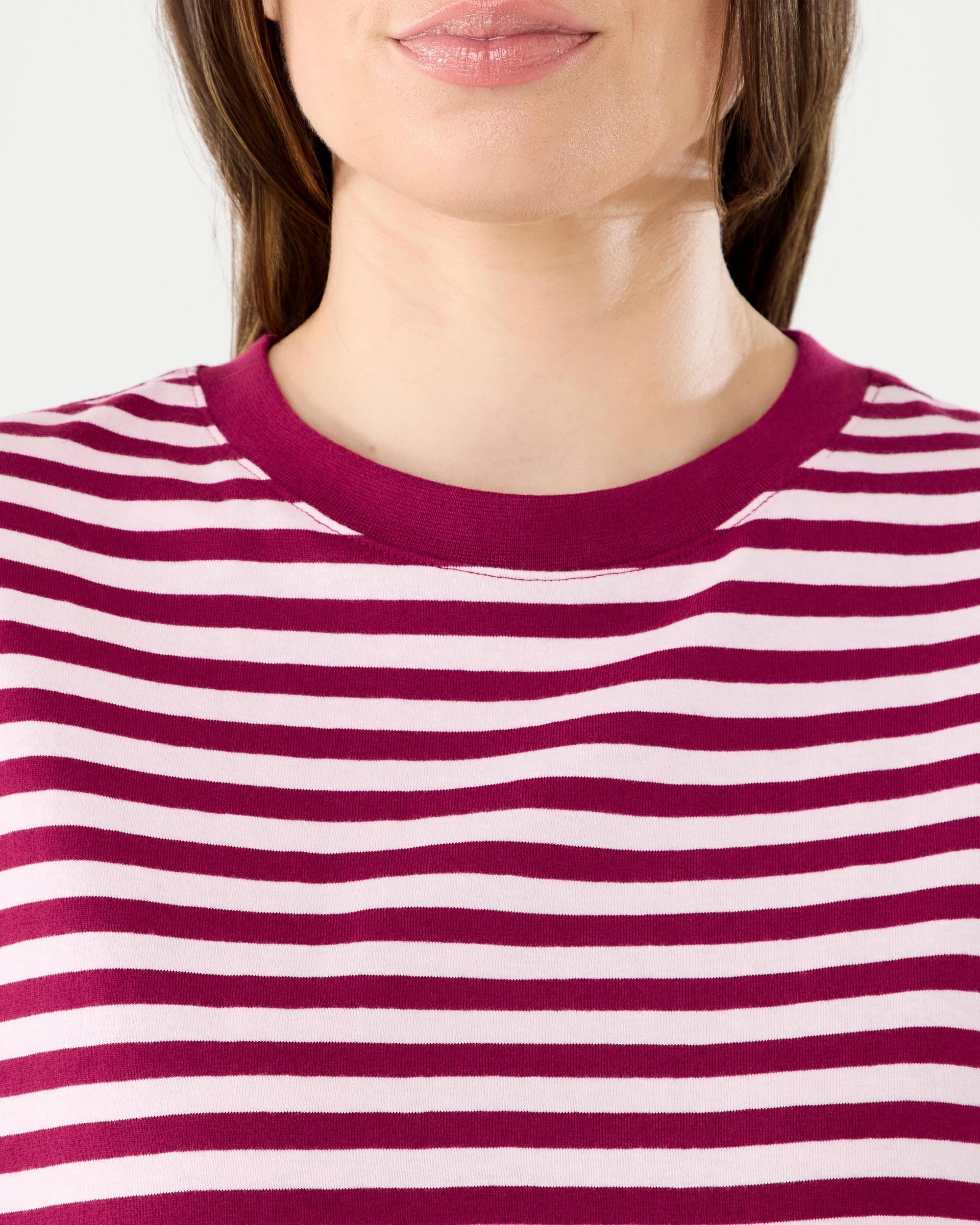 5 Long Sleeve Oversized Boyfriend Print T-shirt Cranstripe, 5 of 6