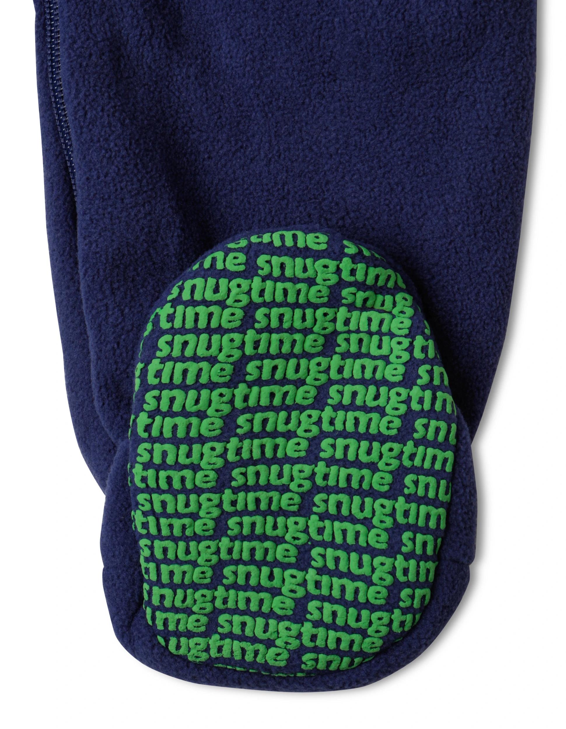 5 Snugtime Lined polar fleece blanket sleeper Navy size 0 NAVY, 5 of 7