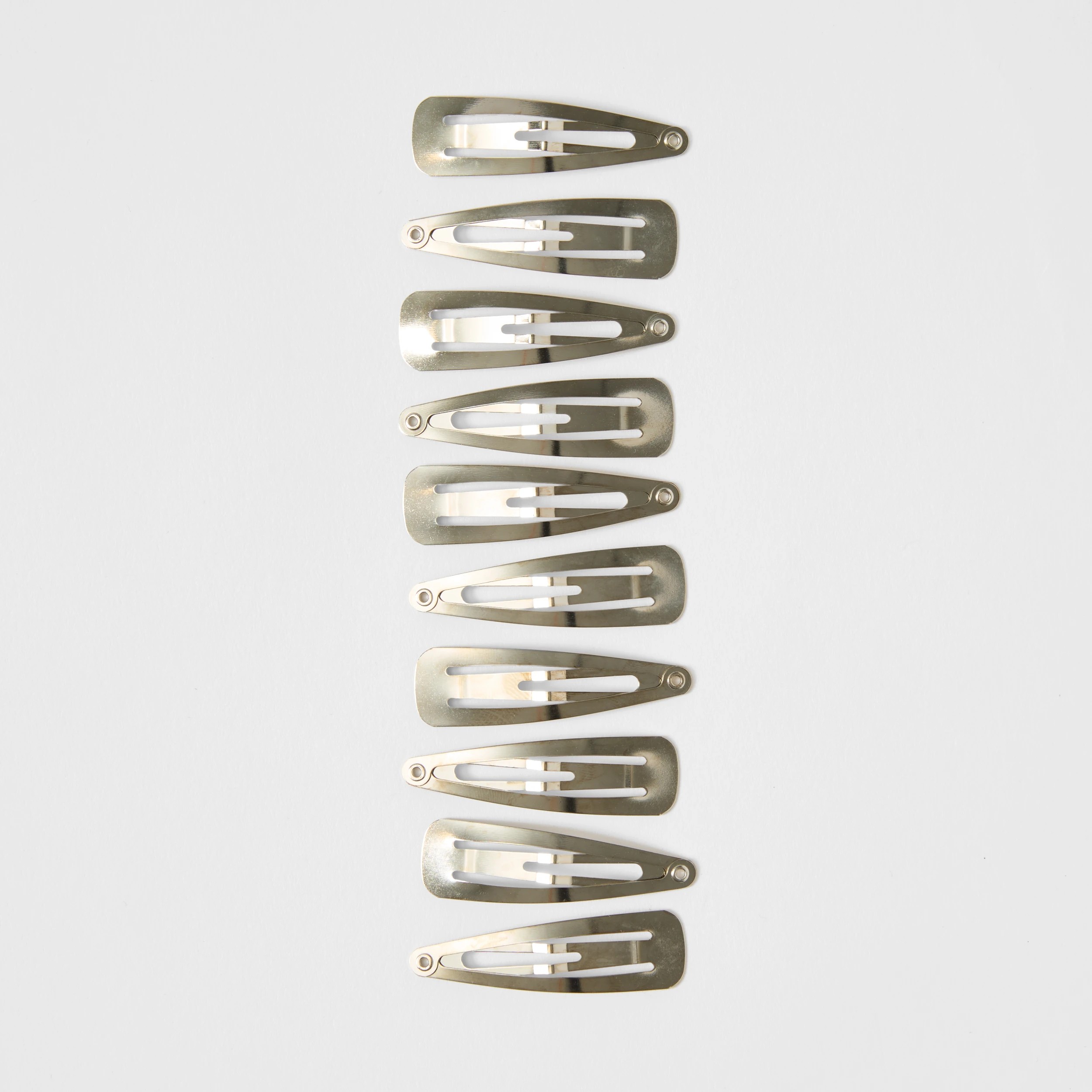 2 OXX Haircare 10 Pack One Touch Clips - Silver Tone, 2 of 3