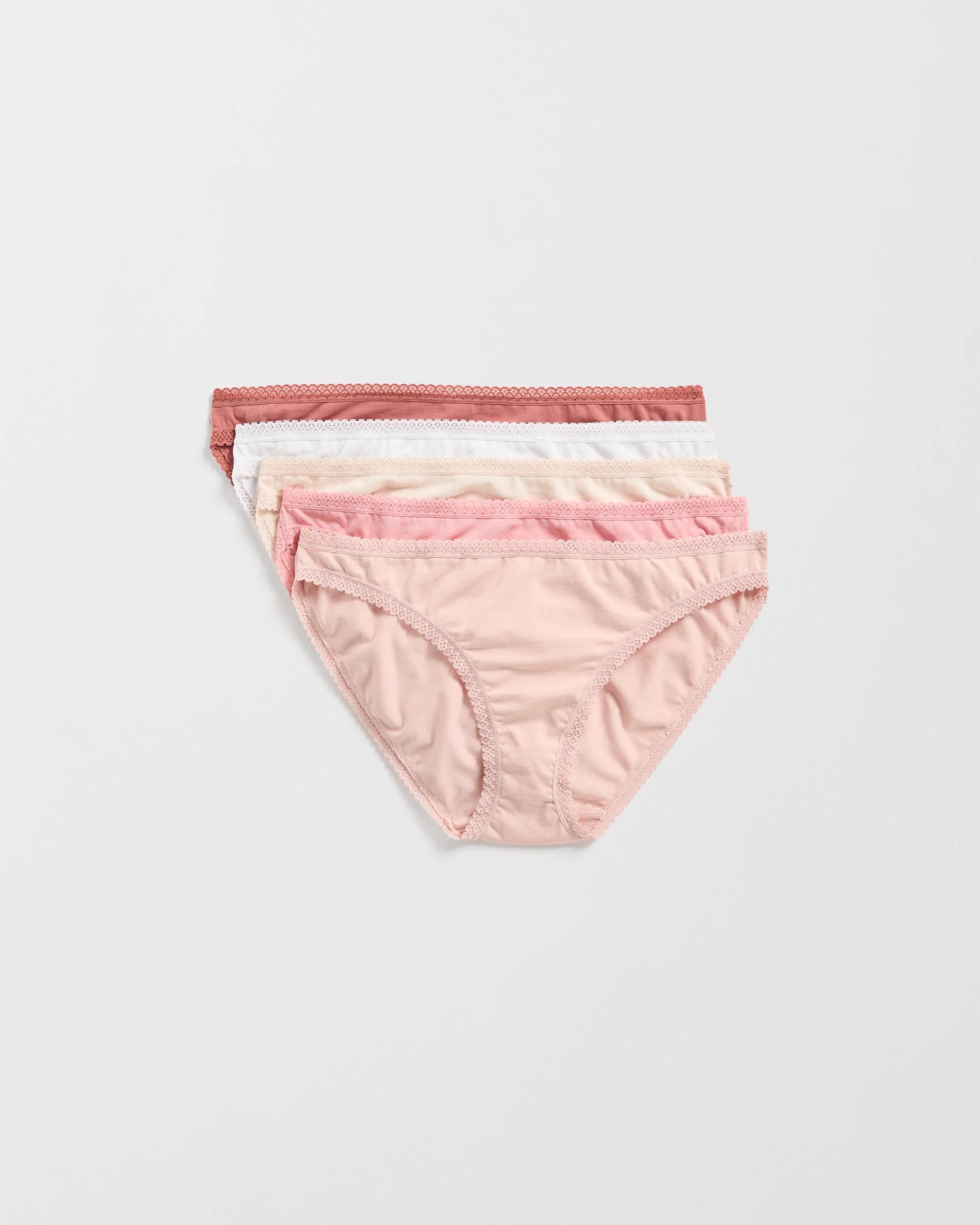 1 Target Woman Australian Cotton Blend 5 Pack Bikini Briefs FEMME NEUTRAL, 1 of 4