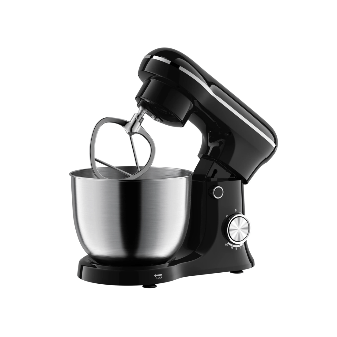 1 Healthy Choice Electric 400w Mix Master 5l Stand Mixer W/bowl/whisk/beater - Black, 1 of 3