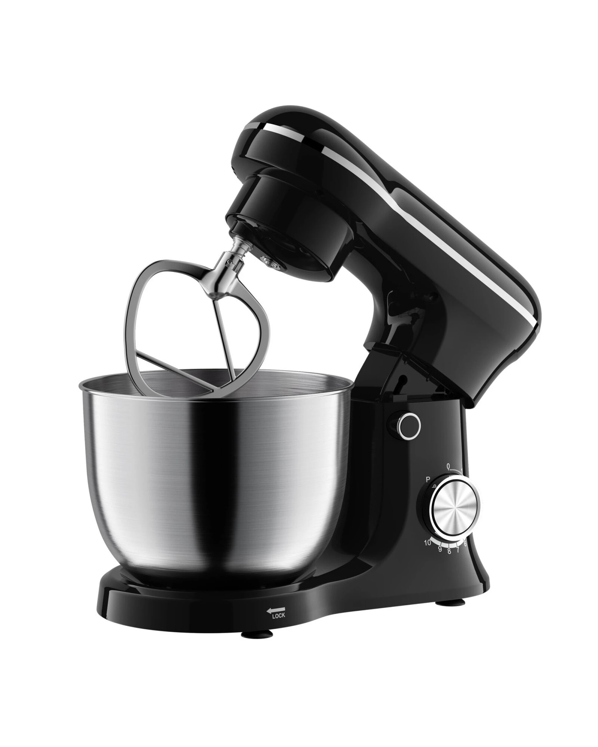4 Healthy Choice Electric 400w Mix Master 5l Stand Mixer W/bowl/whisk/beater - Black, 4 of 6