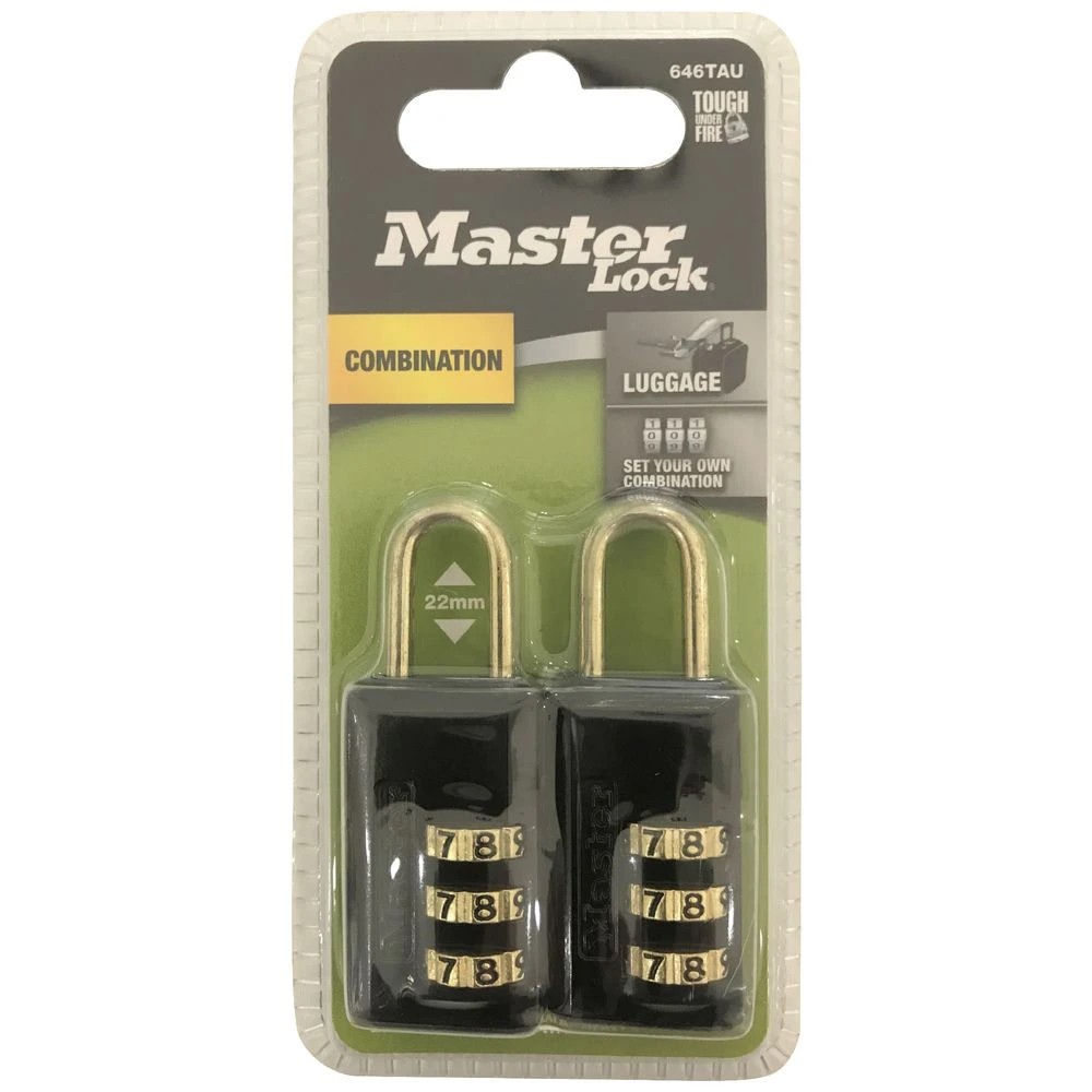 7 Master Lock 20mm Luggage Padlock 2 Pack, 7 of 7