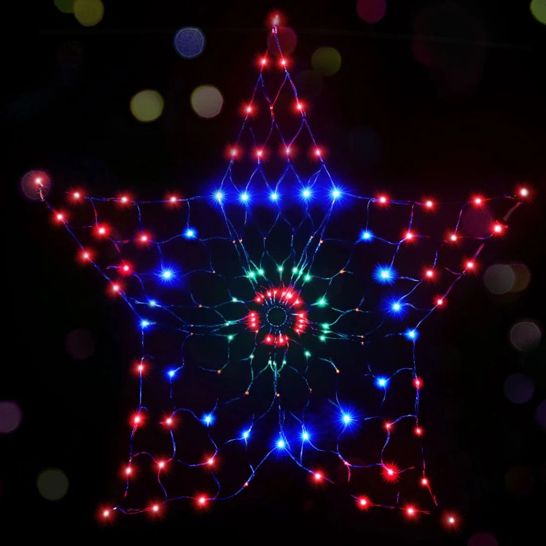 3 Jingle Jollys Christmas Lights 130cm Snow 130 Led Decorations Led String Lights Indoor Outdoor Weather Resistant - Multi, 3 of 8