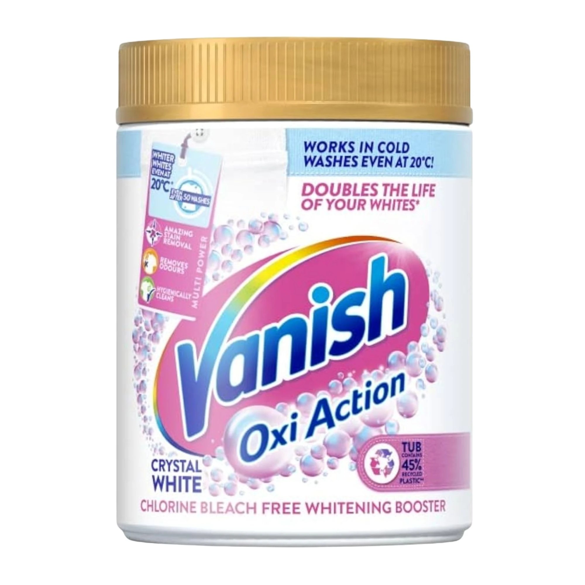 1 VANISH GOLD 1KG OXI ACTION STAIN REMOVER WHITE, 1 of 1