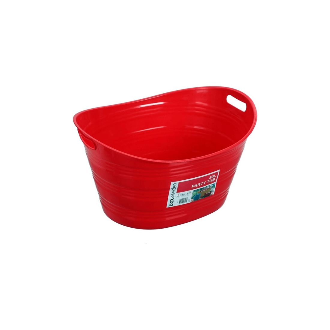 4 Boxsweden Party Tub 3PK 30 Litre Food Safe UV Resistant Plastic Container
 - multi, 4 of 9