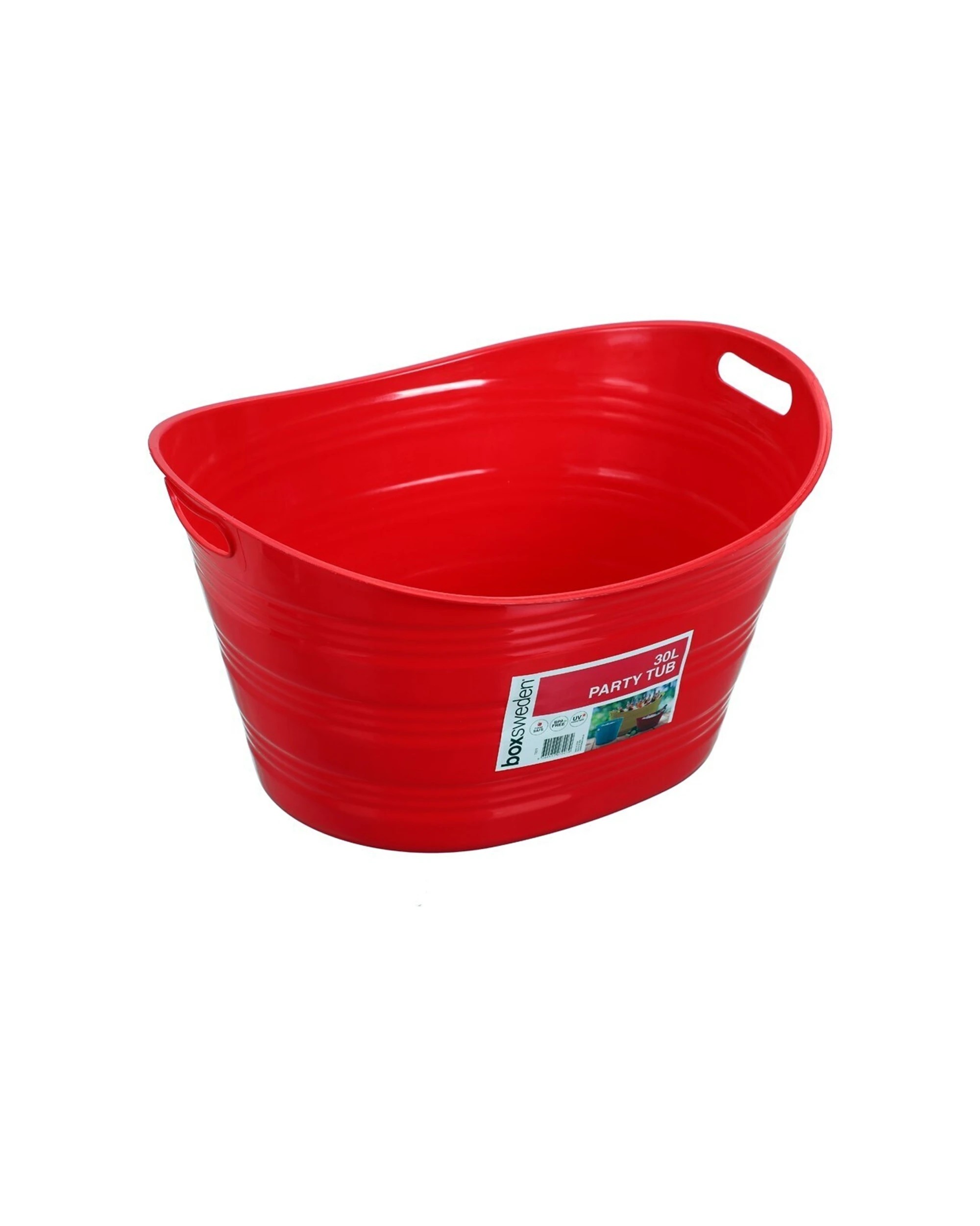 4 Boxsweden Party Tub 3PK 30 Litre Food Safe UV Resistant Plastic Containe - Assorted, 4 of 9