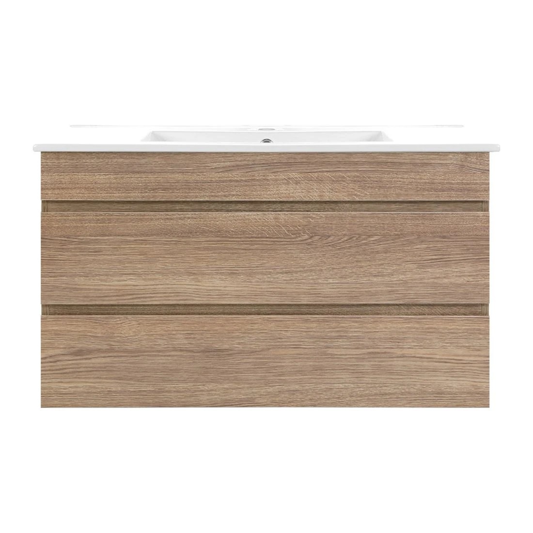 2 Cefito Vanity Unit 915mm with Basin Oak - Brown, 2 of 5