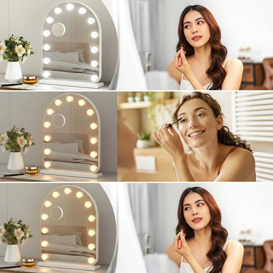 5 Embellir Makeup Mirror 40x50cm Dressing Vanity LED Bulb Light with 5x Magnification  Arch - Multi, 5 of 6