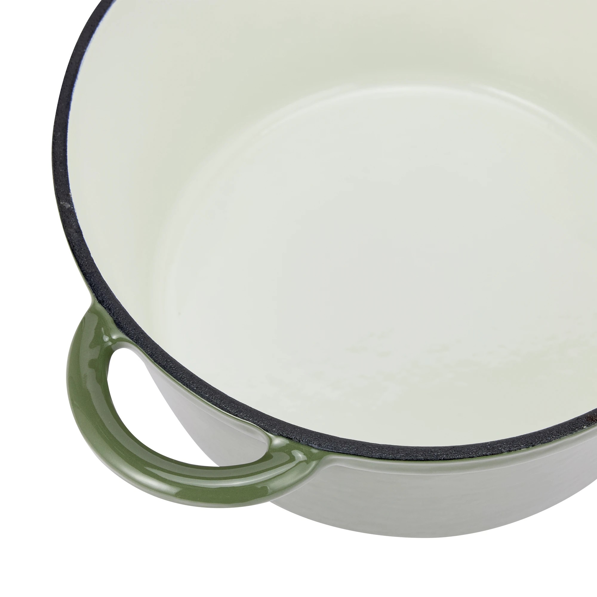 3 4L Olive Cast Iron Casserole, 3 of 6