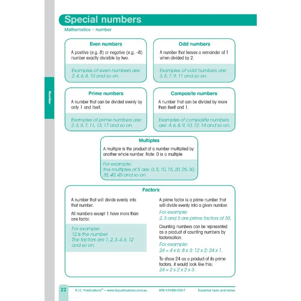 2 Essential Facts and Tables Revision Edition, 2 of 5