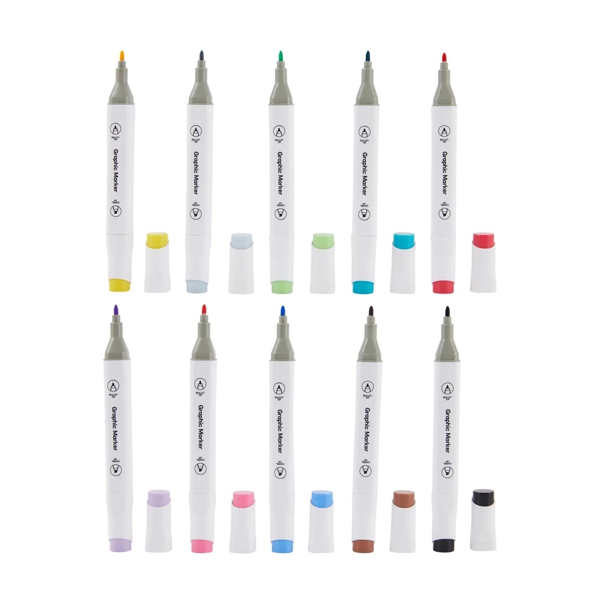 5 20 Pack Dual-Tip Markers Set - Cherry, 5 of 9