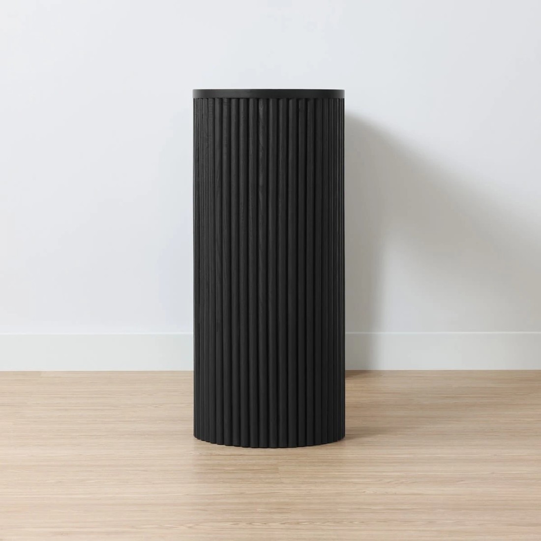 3 Ribbed Console Table - Black, 3 of 8