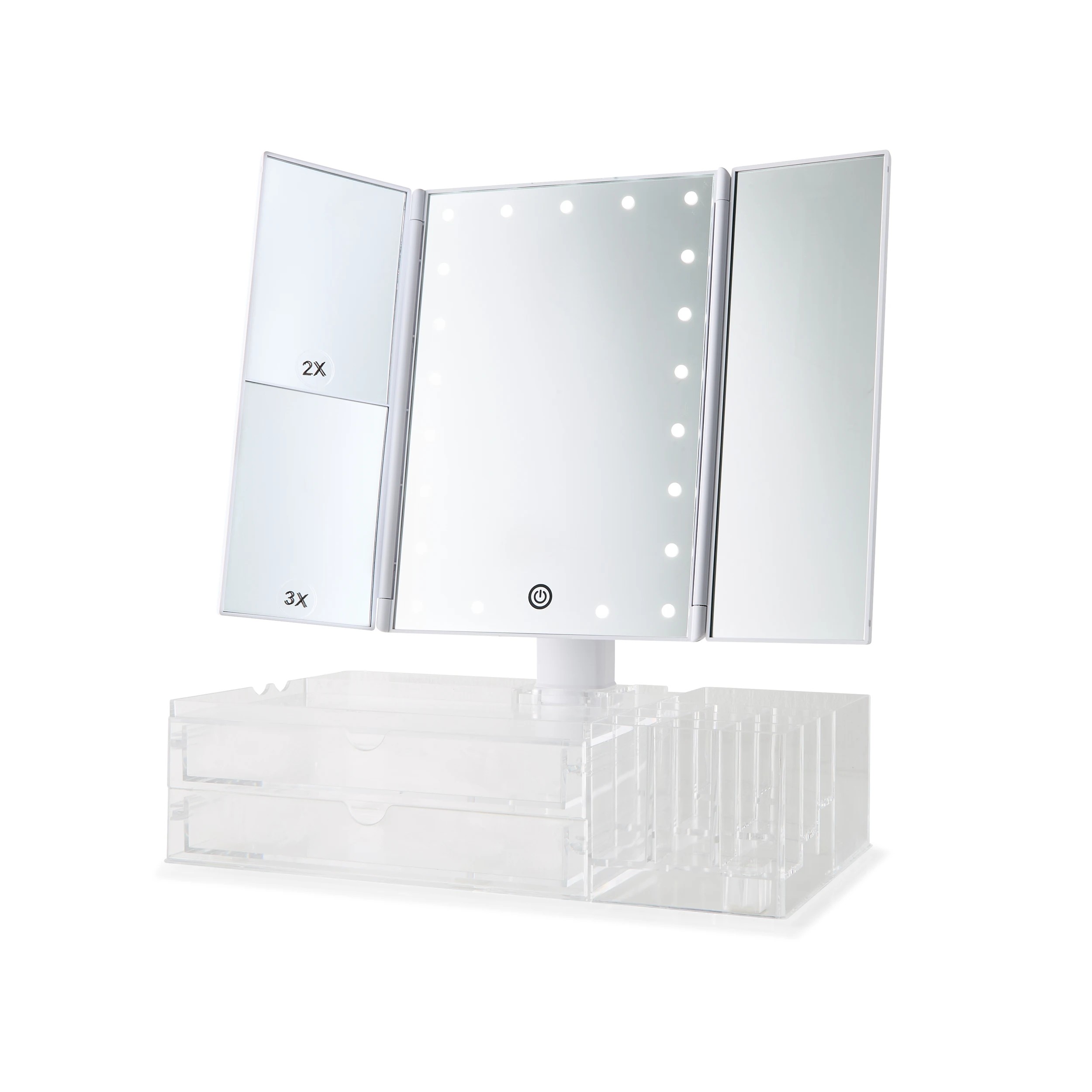 3 Tri-Fold LED Mirror, 3 of 10