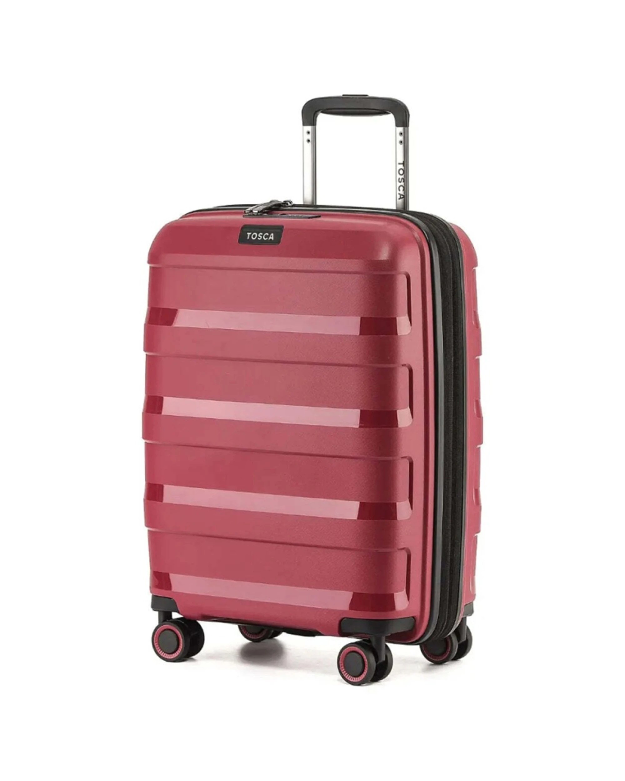1 Tosca Luggage Comet Expandable TSA Lock Carry-On Suitcase 55 cm Rumba - Red, 1 of 4