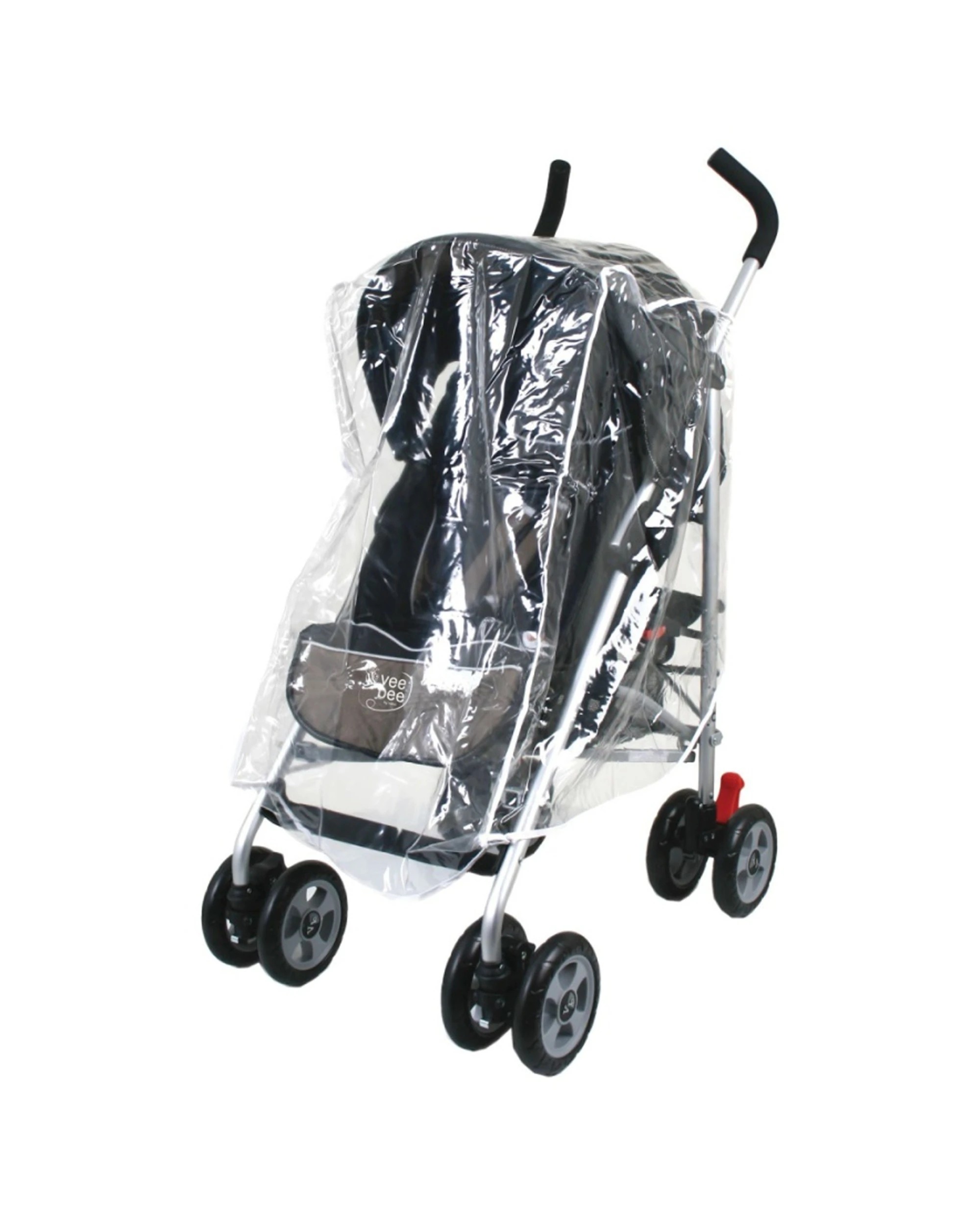 2 VeeBee Side By Side Universal Pram Stroller Rain Cover PVC Heavy-Gauge - Clear, 2 of 2