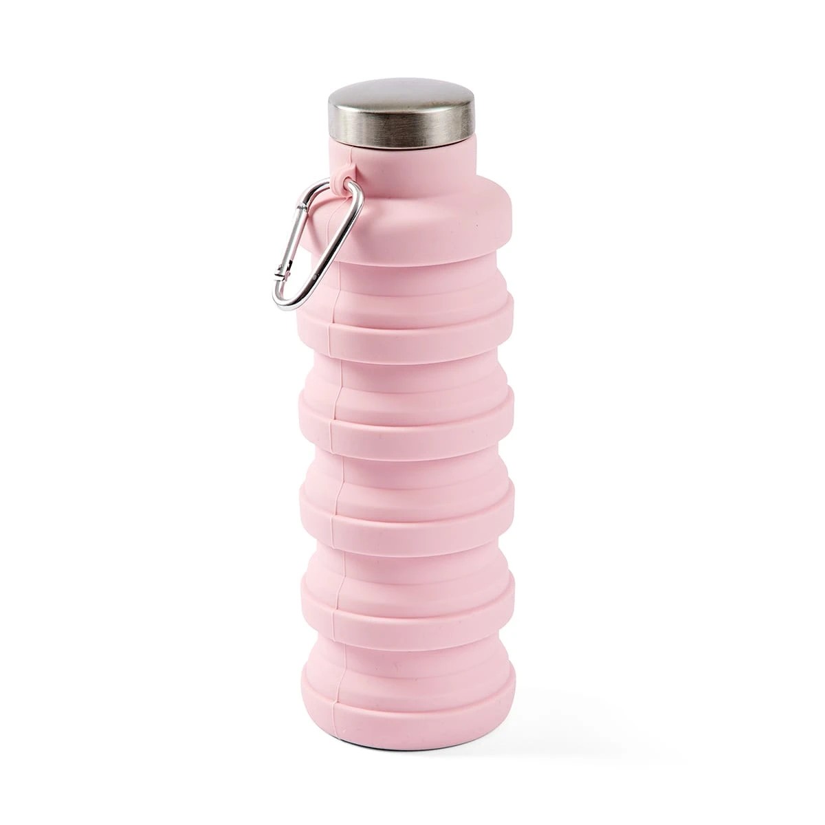 4 500ml Collapsible Silicone Bottle with Stainless Steel Lid - Assorted, 4 of 10