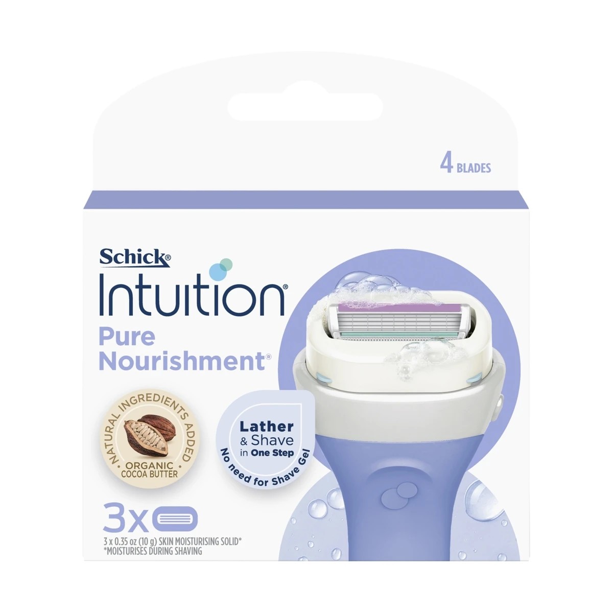 1 Schick 3 Pack Intuition Cartridges, 1 of 10