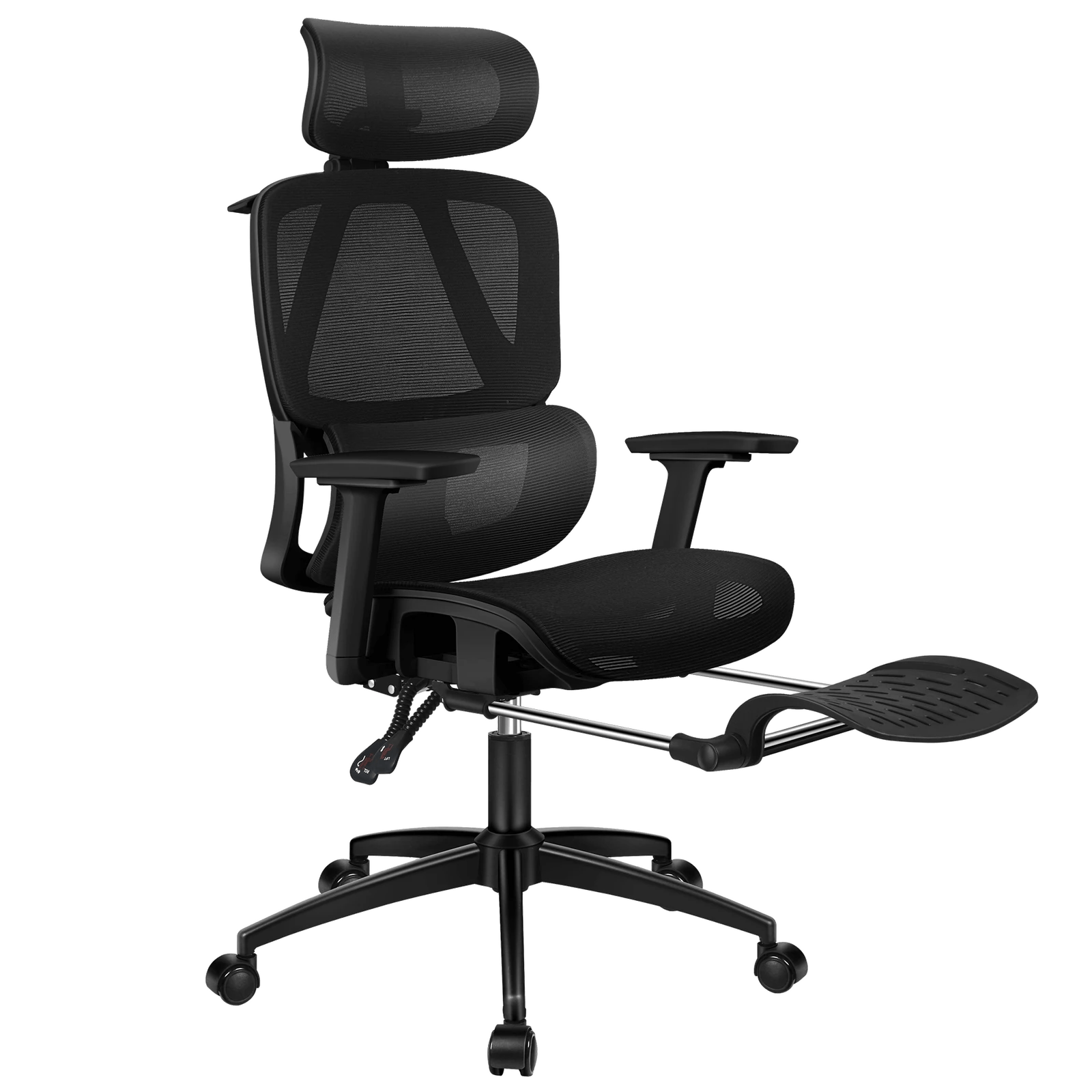1 Alfordson Ergonomic Office Chair Mesh Seat Desk Computer Gaming - All Black, 1 of 9