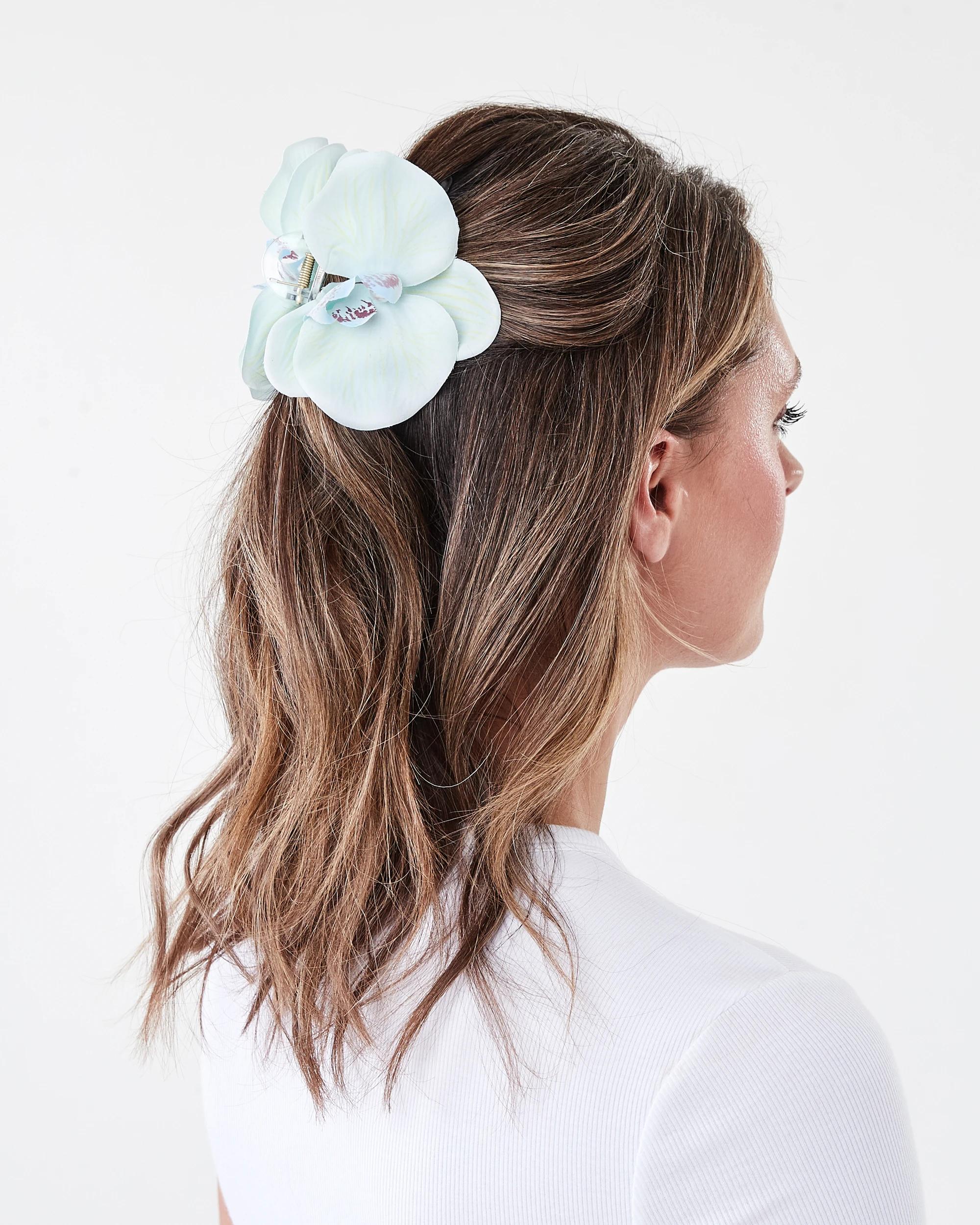 3 Purple Orchid Claw Hair Clip Purple, 3 of 4