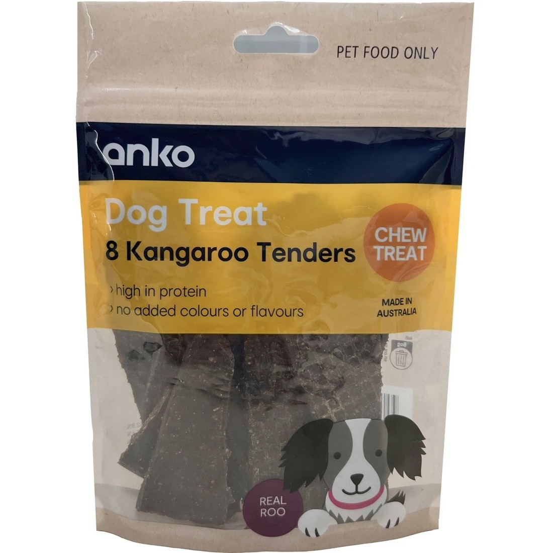 1 Dog Treat Kangaroo Tenders 8 Pack, 1 of 3