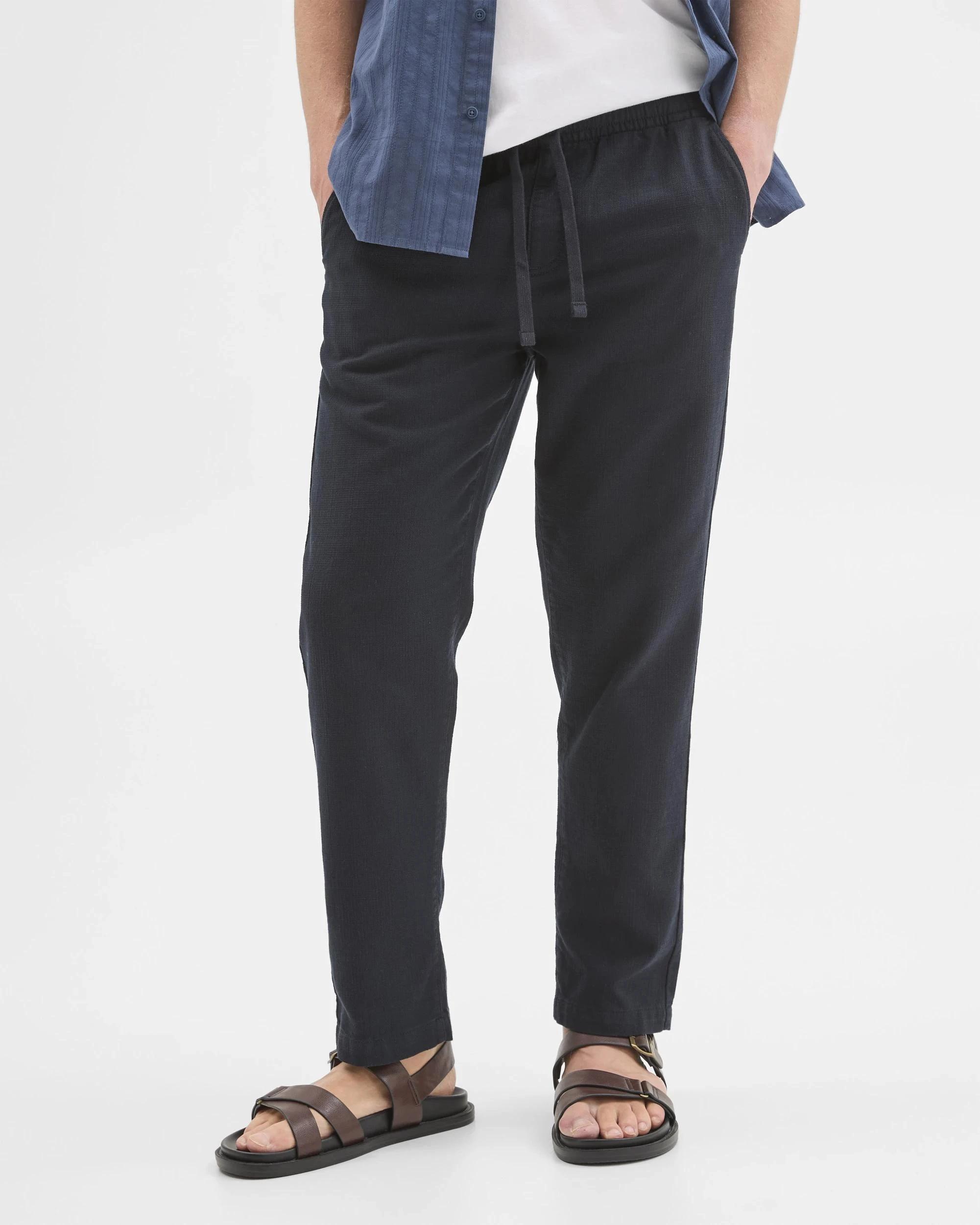 2 Target Australian Cotton Relaxed Textured Pants WASHED BLACK, 2 of 7