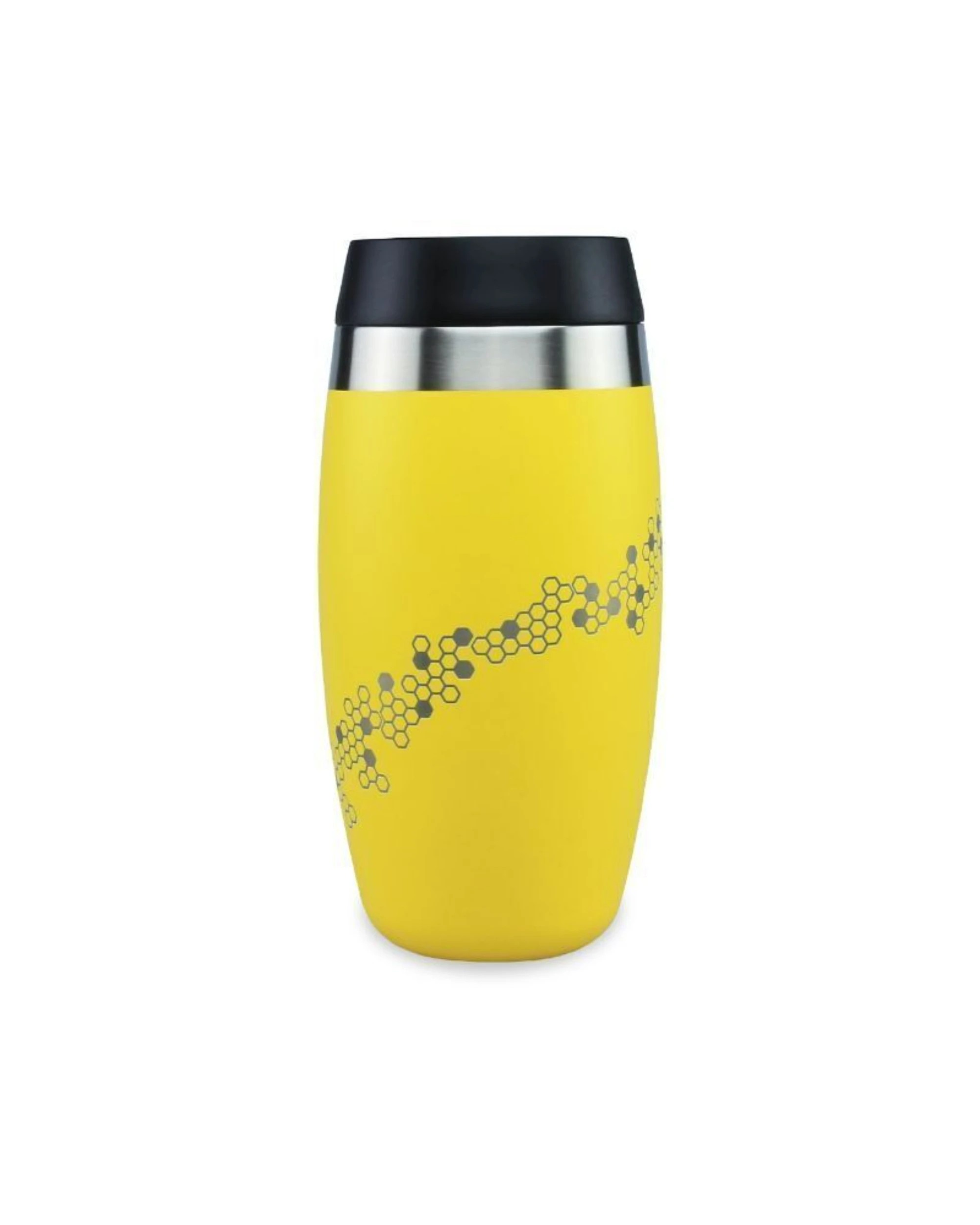 1 O'Helo Tumbler With Etched Bees 400ml - Yellow, 1 of 4
