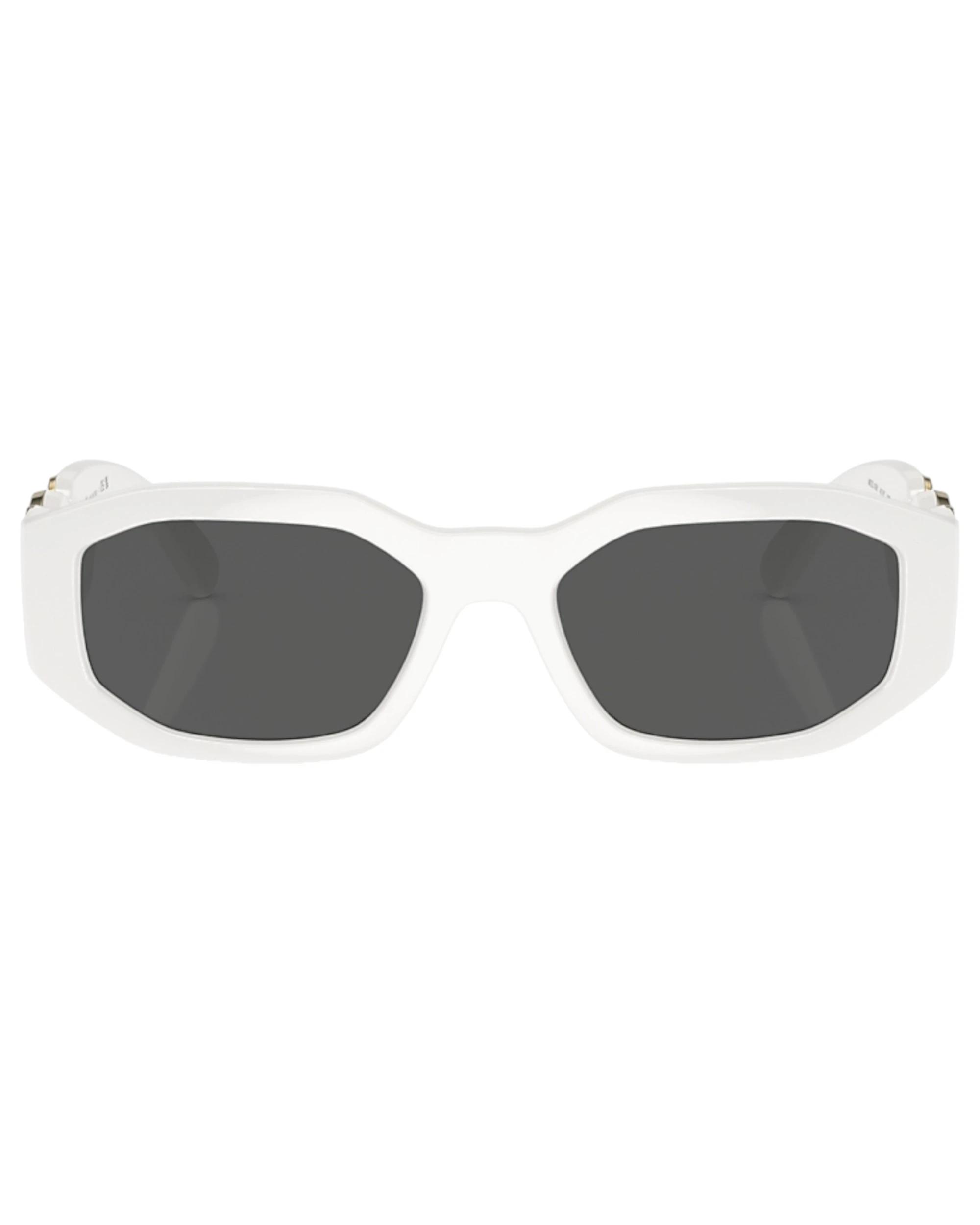 4 Versace Unisex VE4361 401/87 Irregular Dark Grey Sunglasses BLACK, 4 of 5