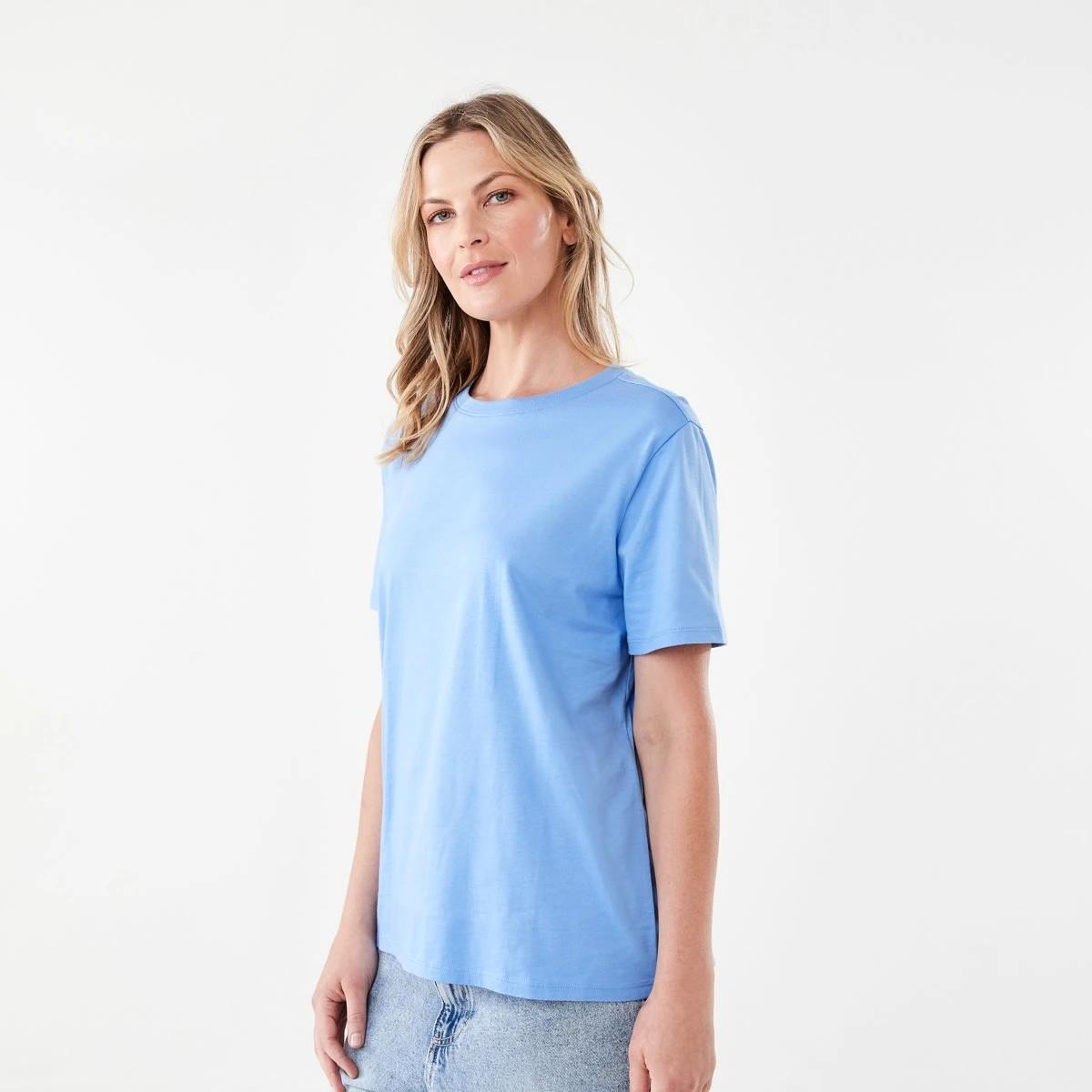 2 Short Sleeve Australian Cotton T-shirt CORNFLOWER, 2 of 5