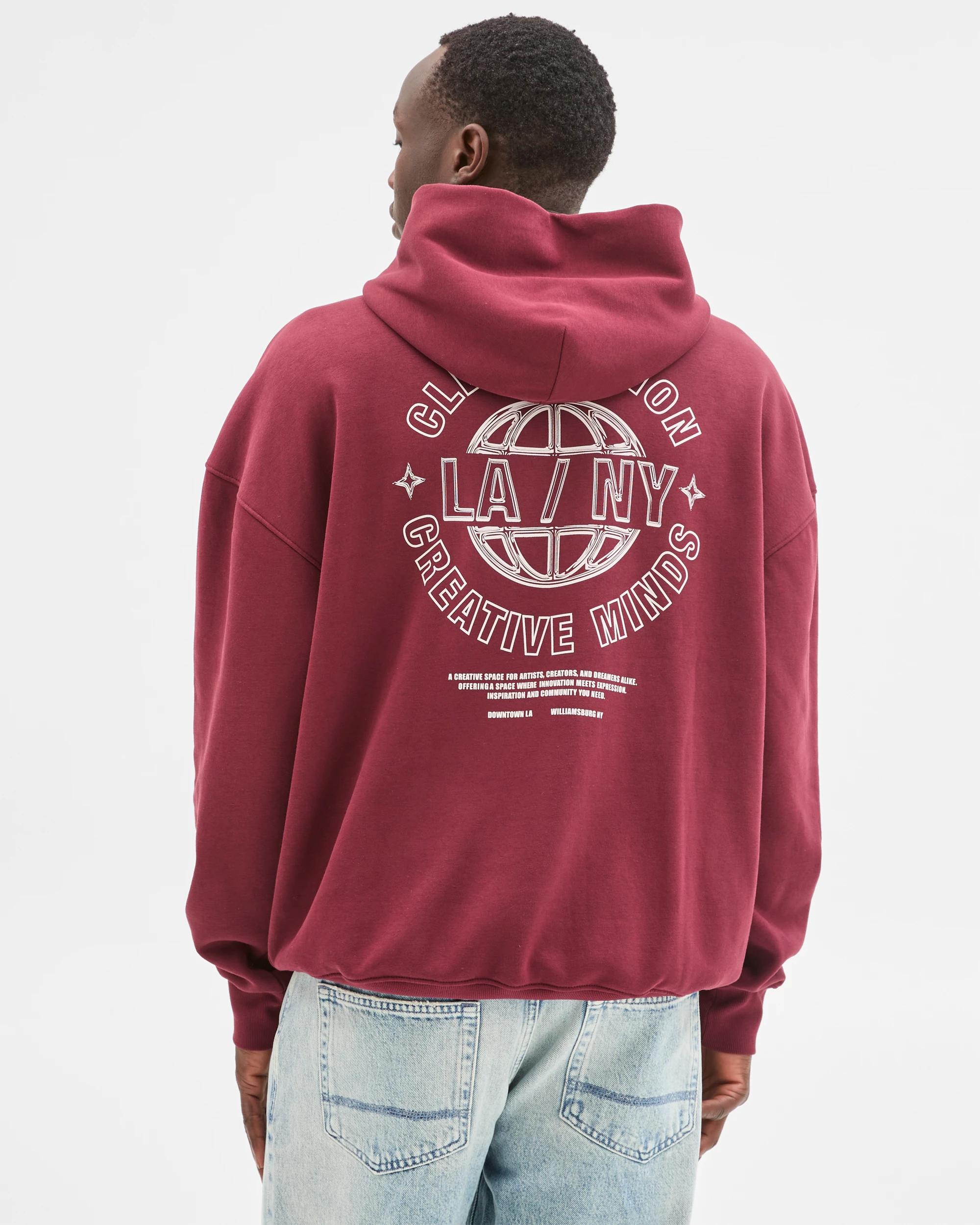 7 Commons Australian Cotton Blend Heavyweight Graphic Hoodie WASHED PORT, 7 of 7