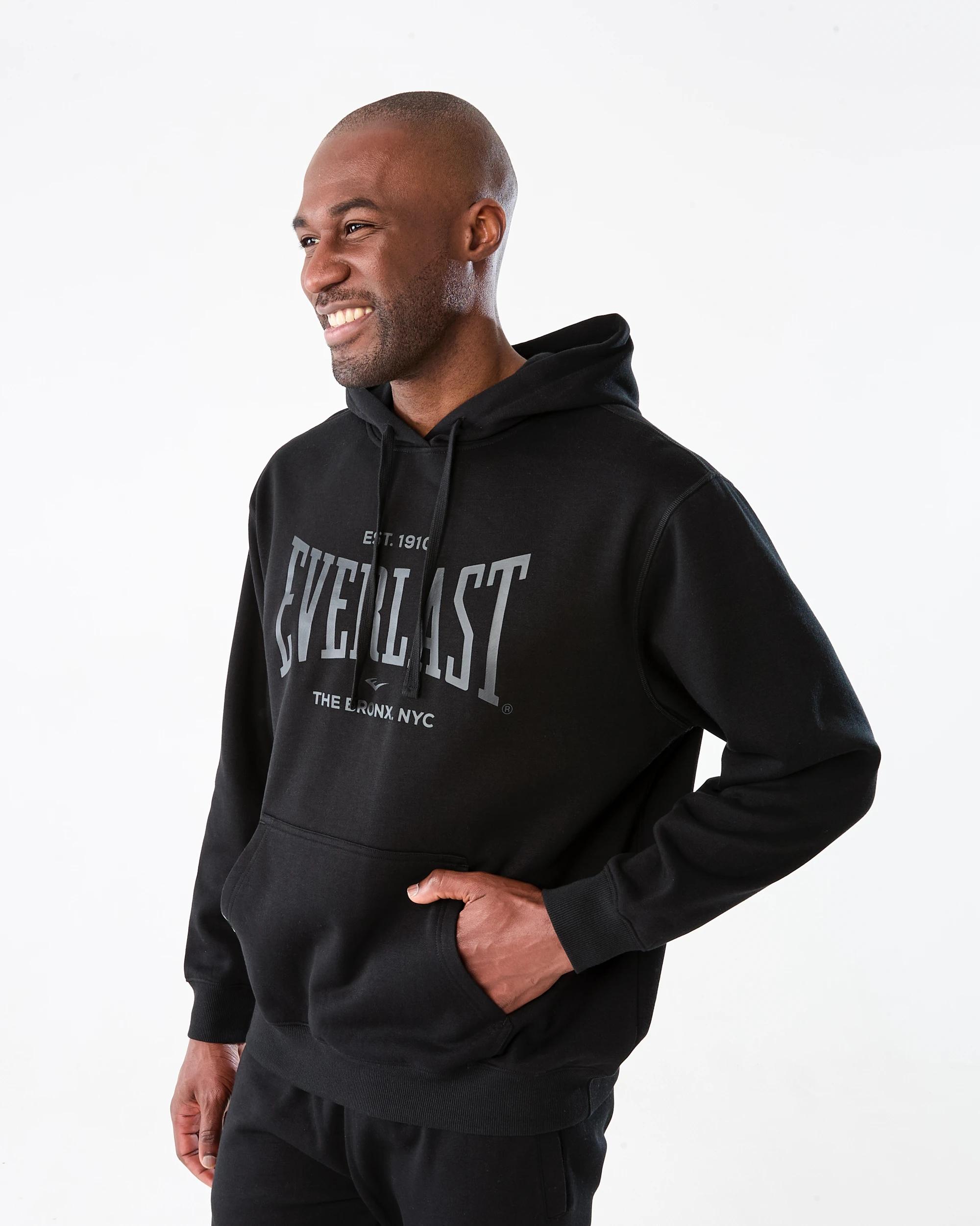 2 Everlast Mens Bronx Hoodie Black, 2 of 8