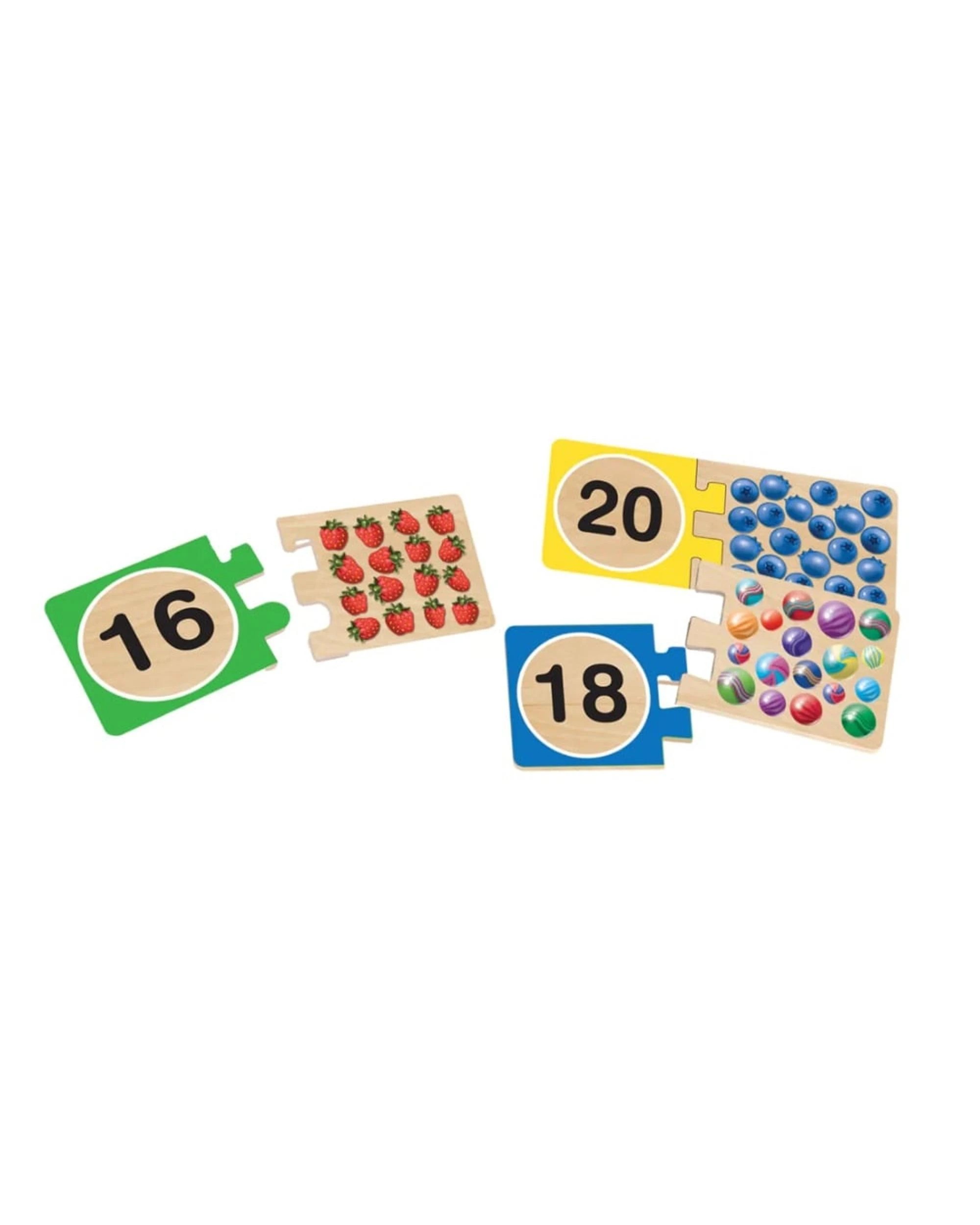 3 Melissa and Doug Self-Correcting Wooden Number Puzzles, 3 of 4