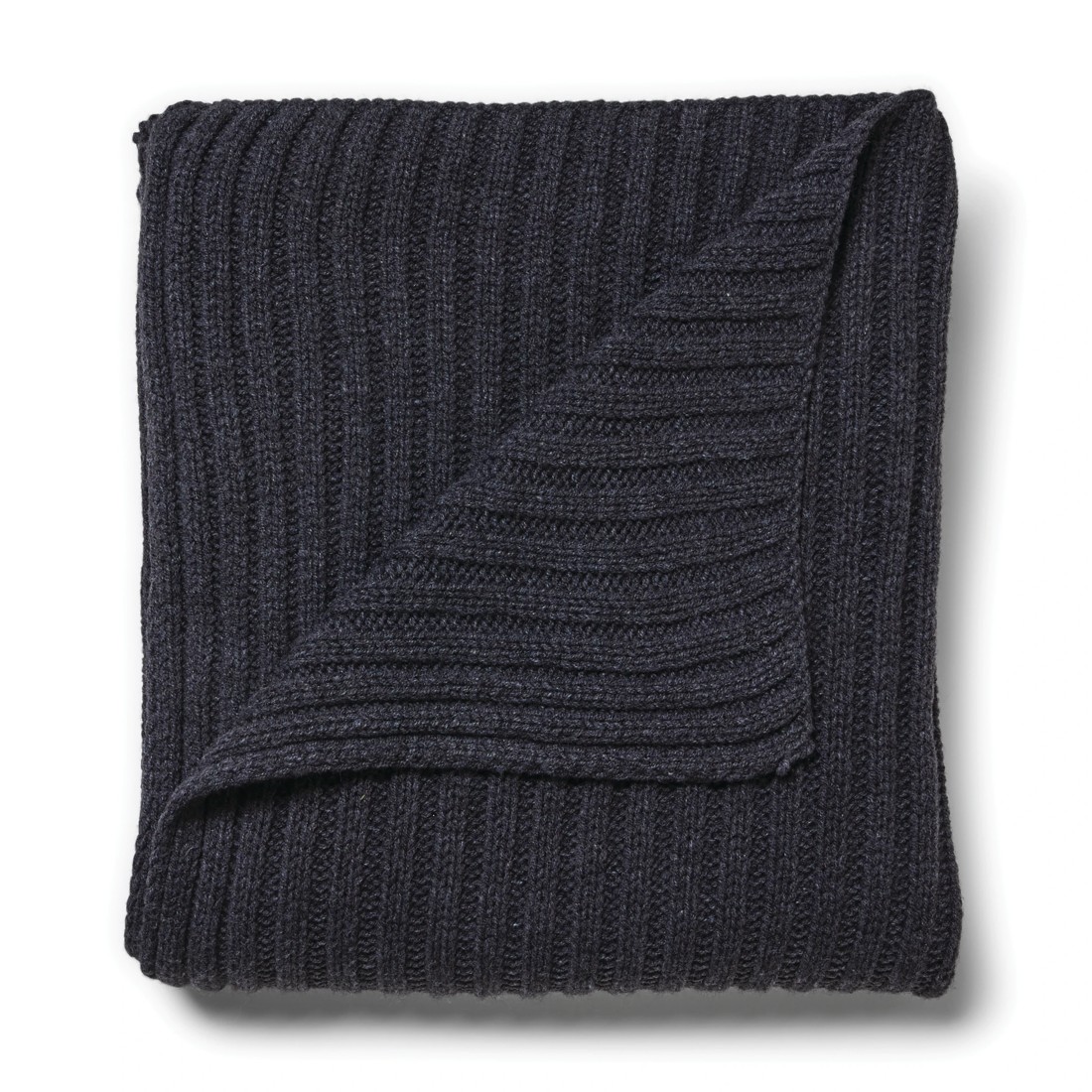 3 Chunky Knit Ribbed Throw - Grey, 3 of 7