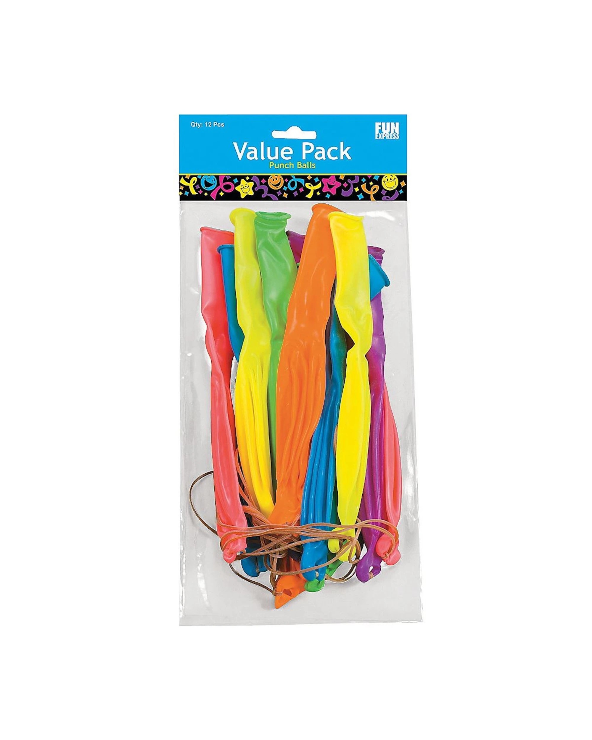 2 Partyrama Coloured Punch Ball Balloons Pack of 12, 2 of 2