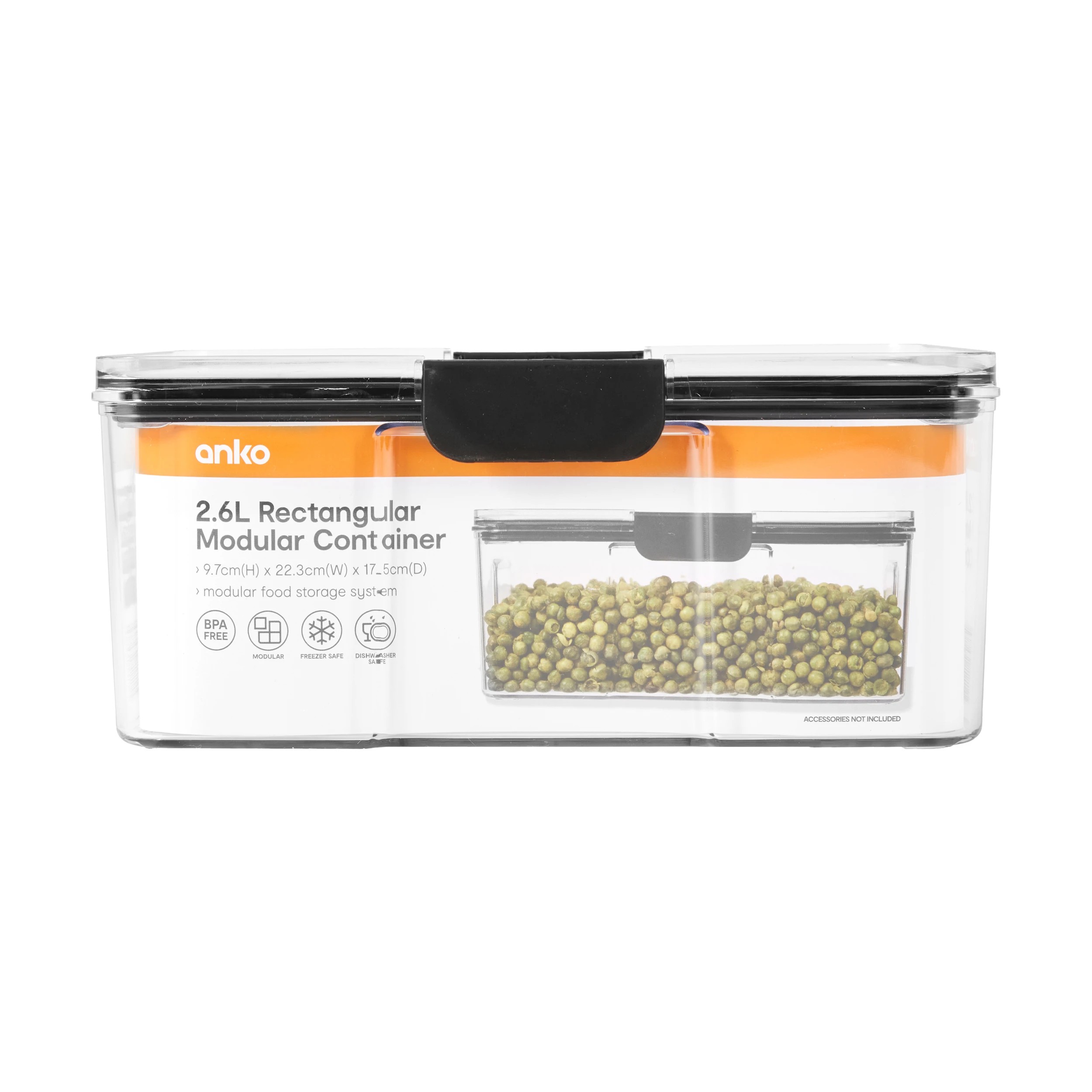 4 2.6L Rectangular Modular Container, 4 of 4