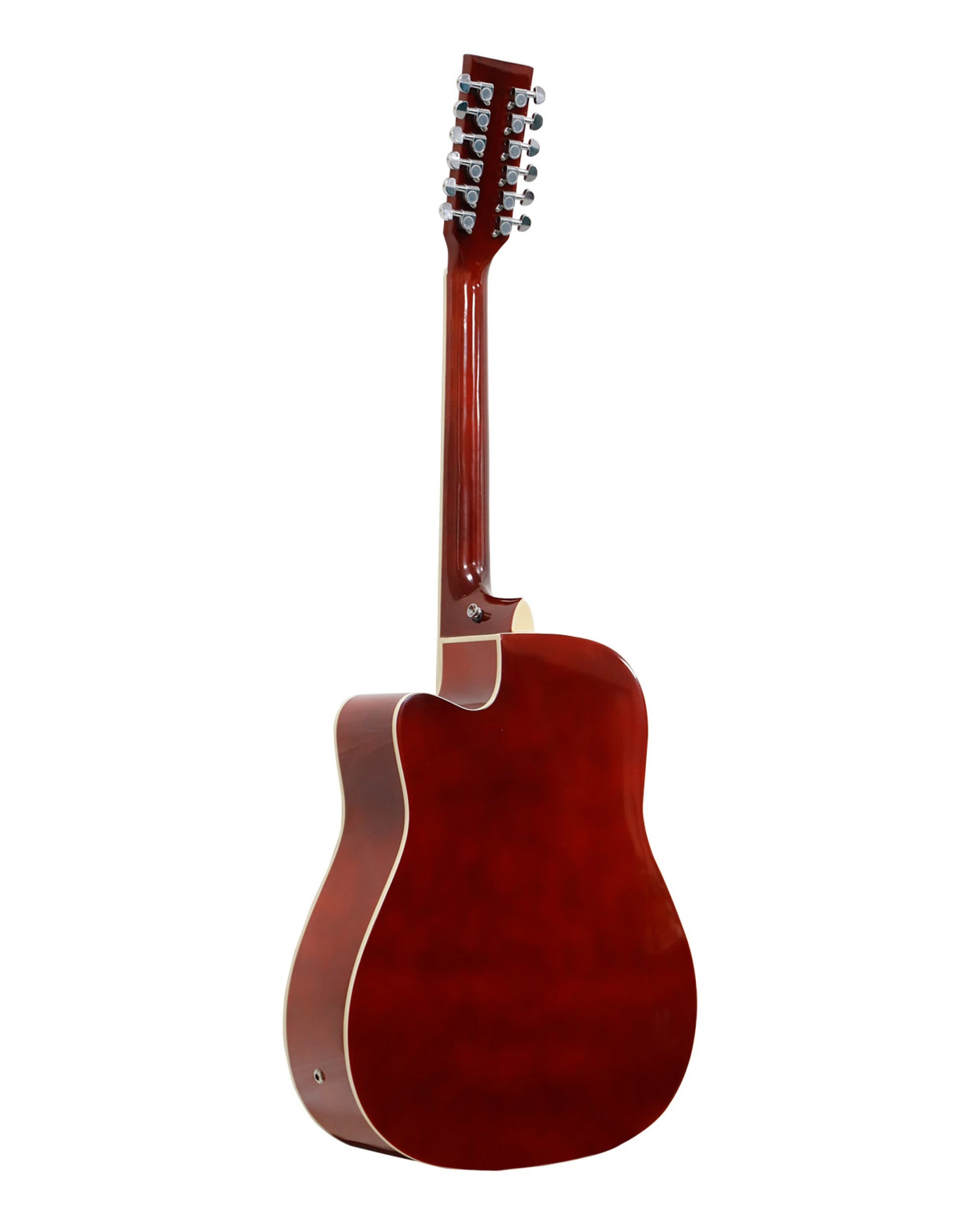 3 Karrera 12-String Acoustic Guitar with EQ in Sunburst, 3 of 6