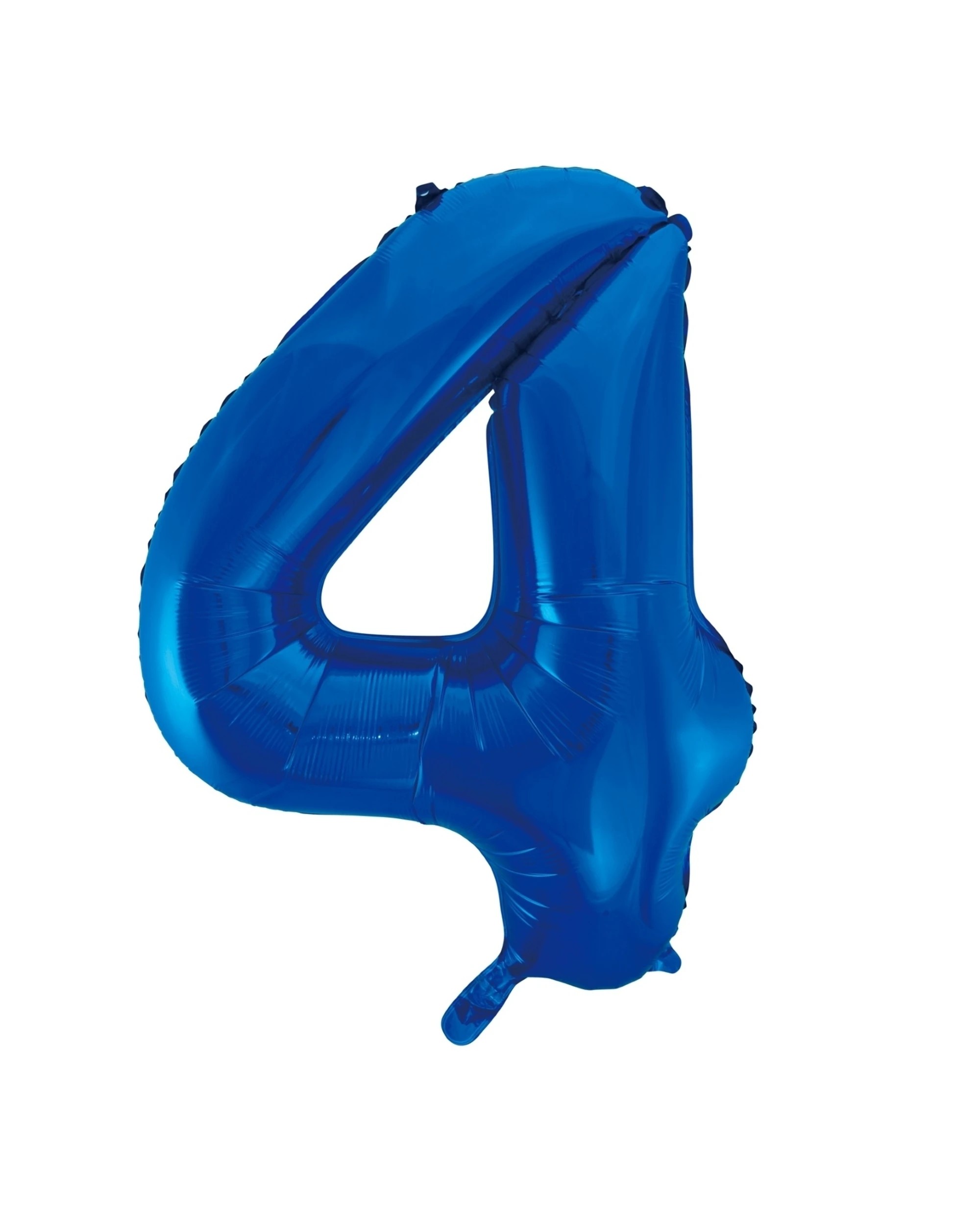 1 Unique Blue Foil 4 Balloon 86cm - Blue, 1 of 1